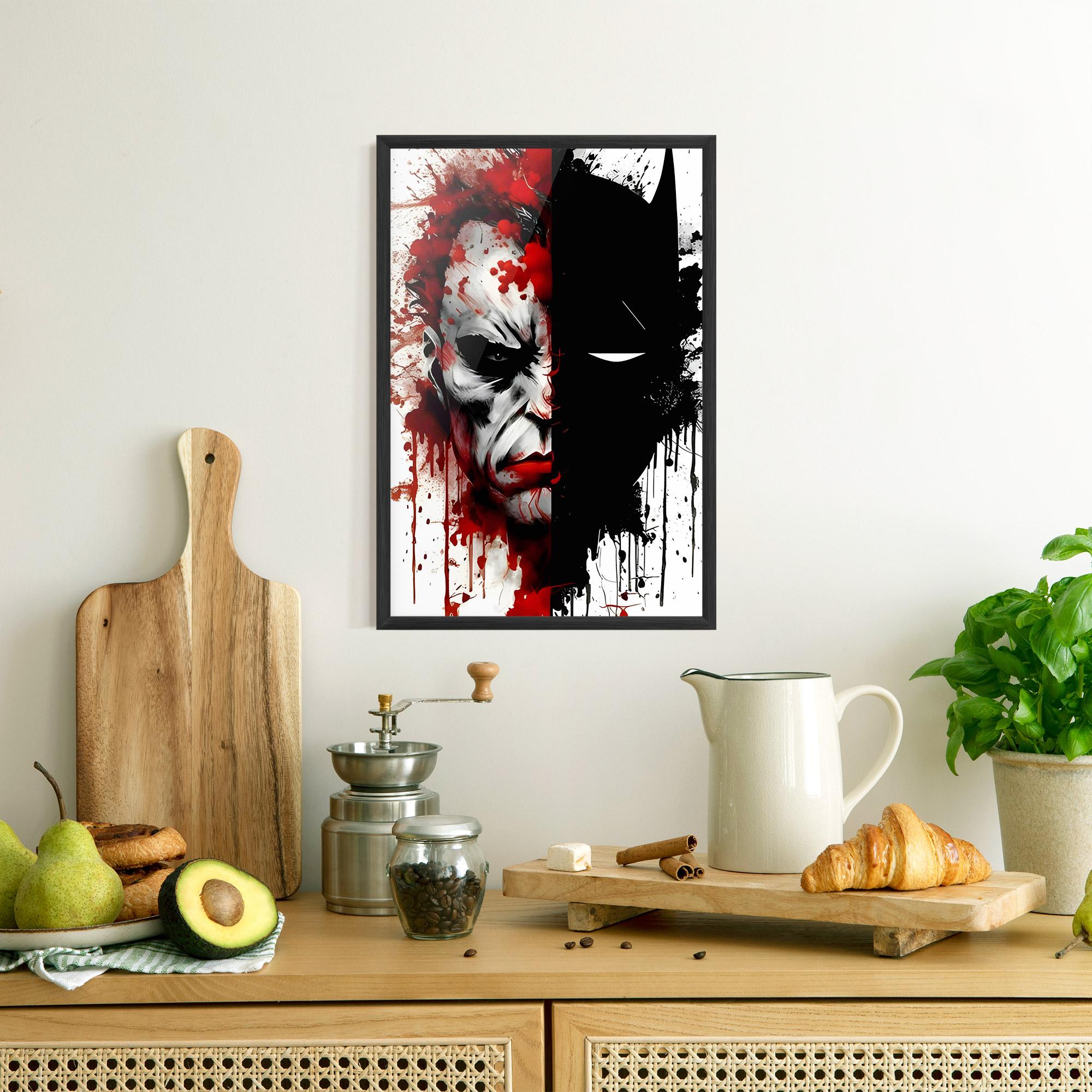 Poster Înrămat Half Batman mockup 8