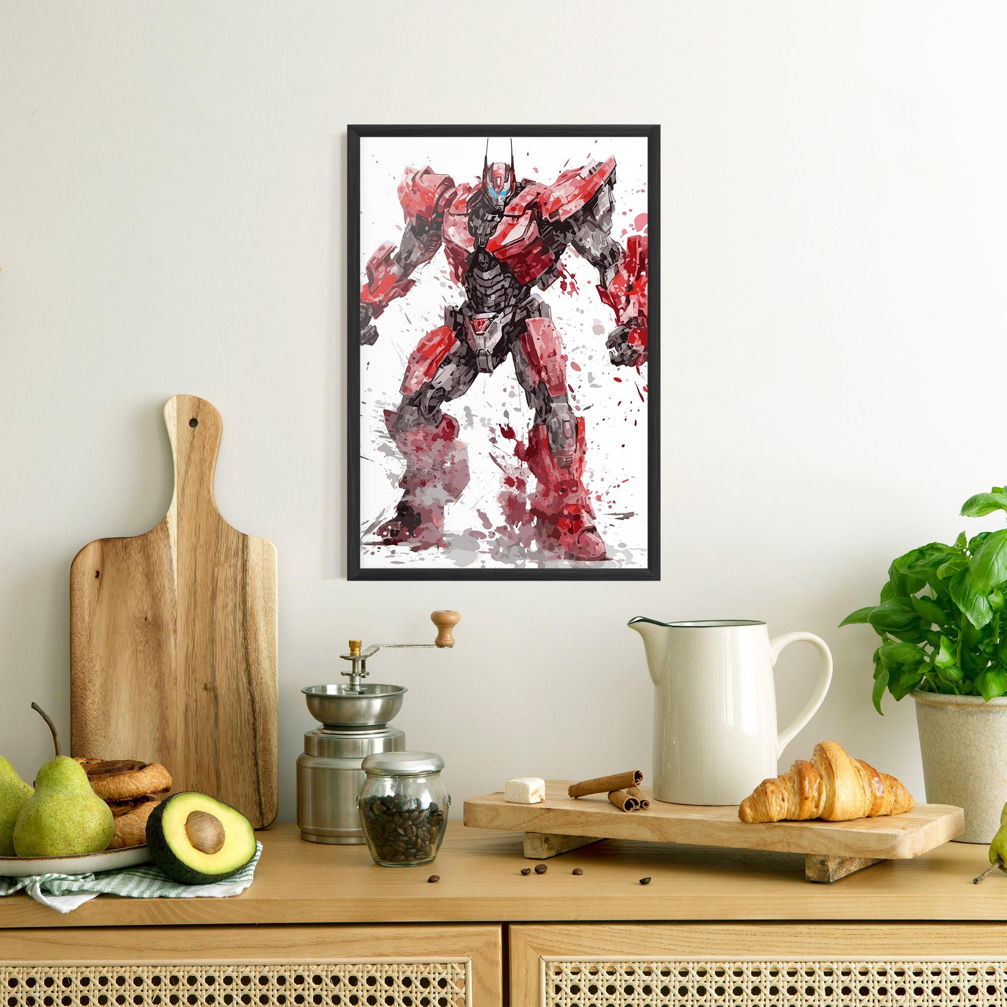Poster Înrămat Red Sentinel Prime mockup 8