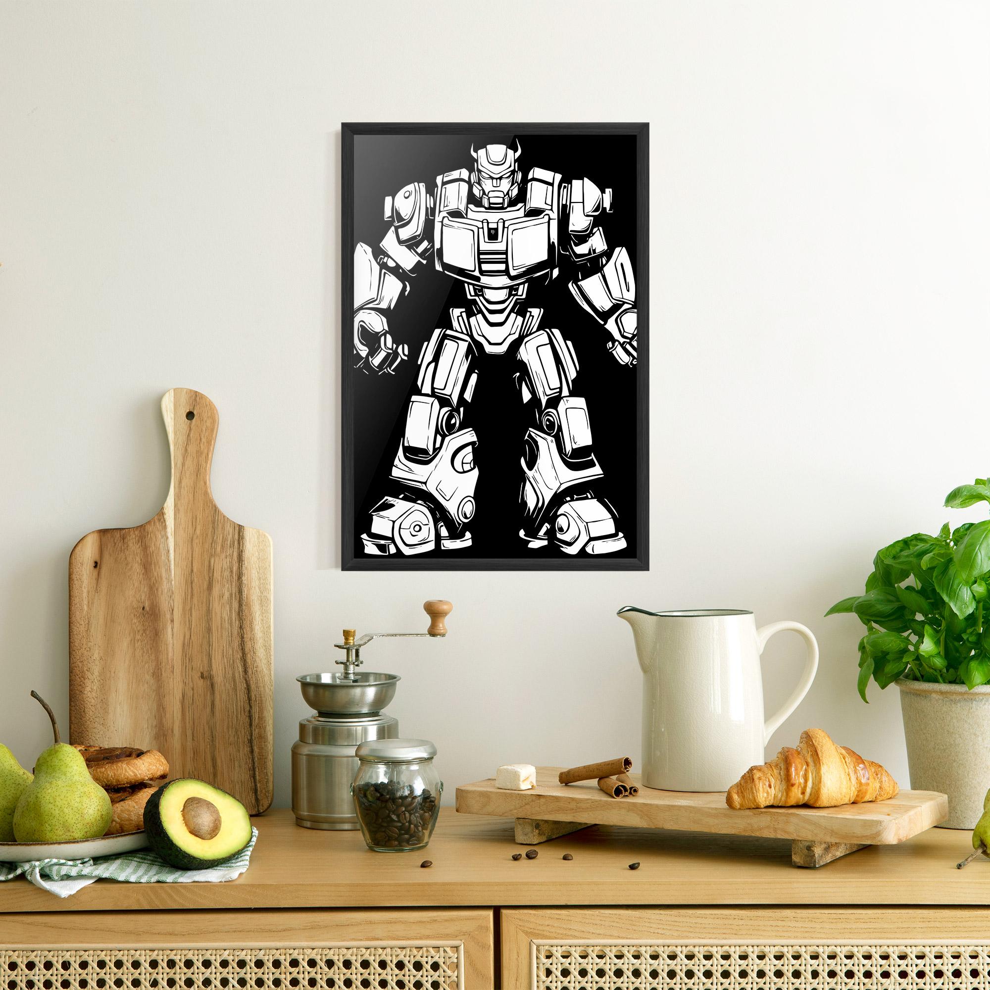 Poster Înrămat Robot Machine mockup 8