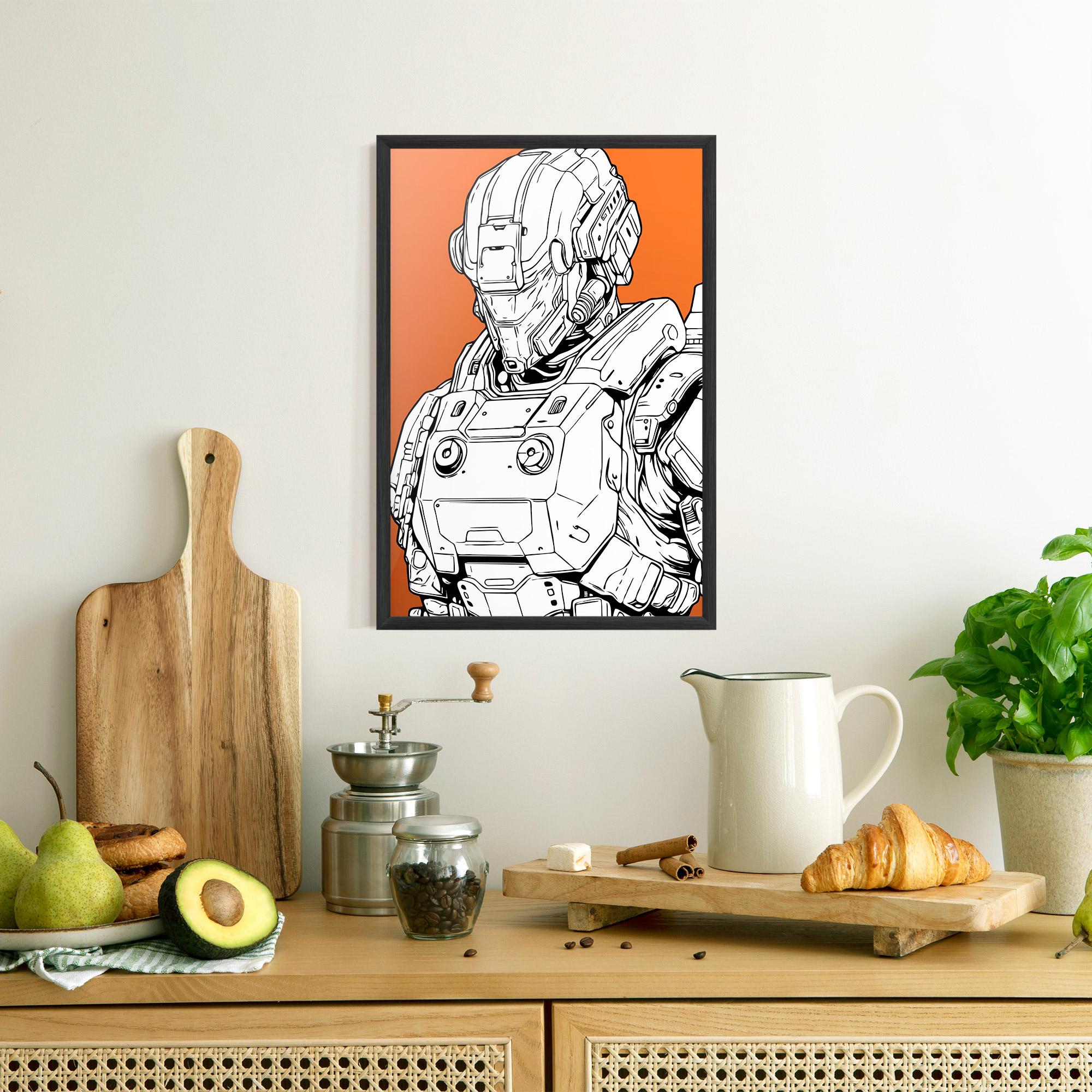 Poster Înrămat Robotech Armor mockup 8