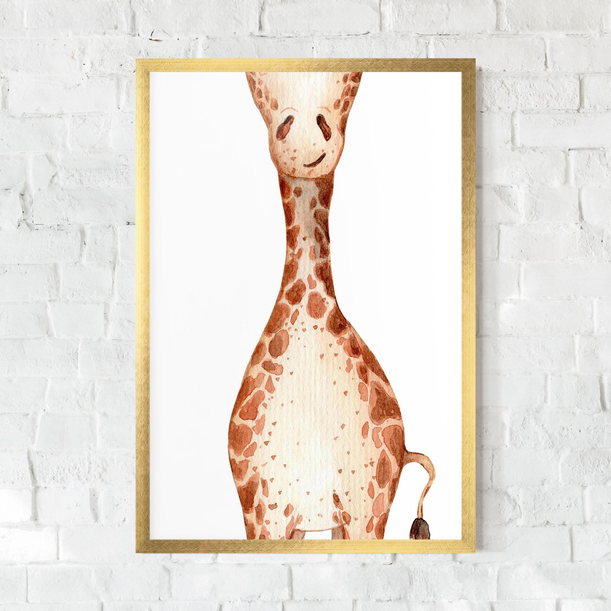 Poster Înrămat Girafa Calma mockup 0