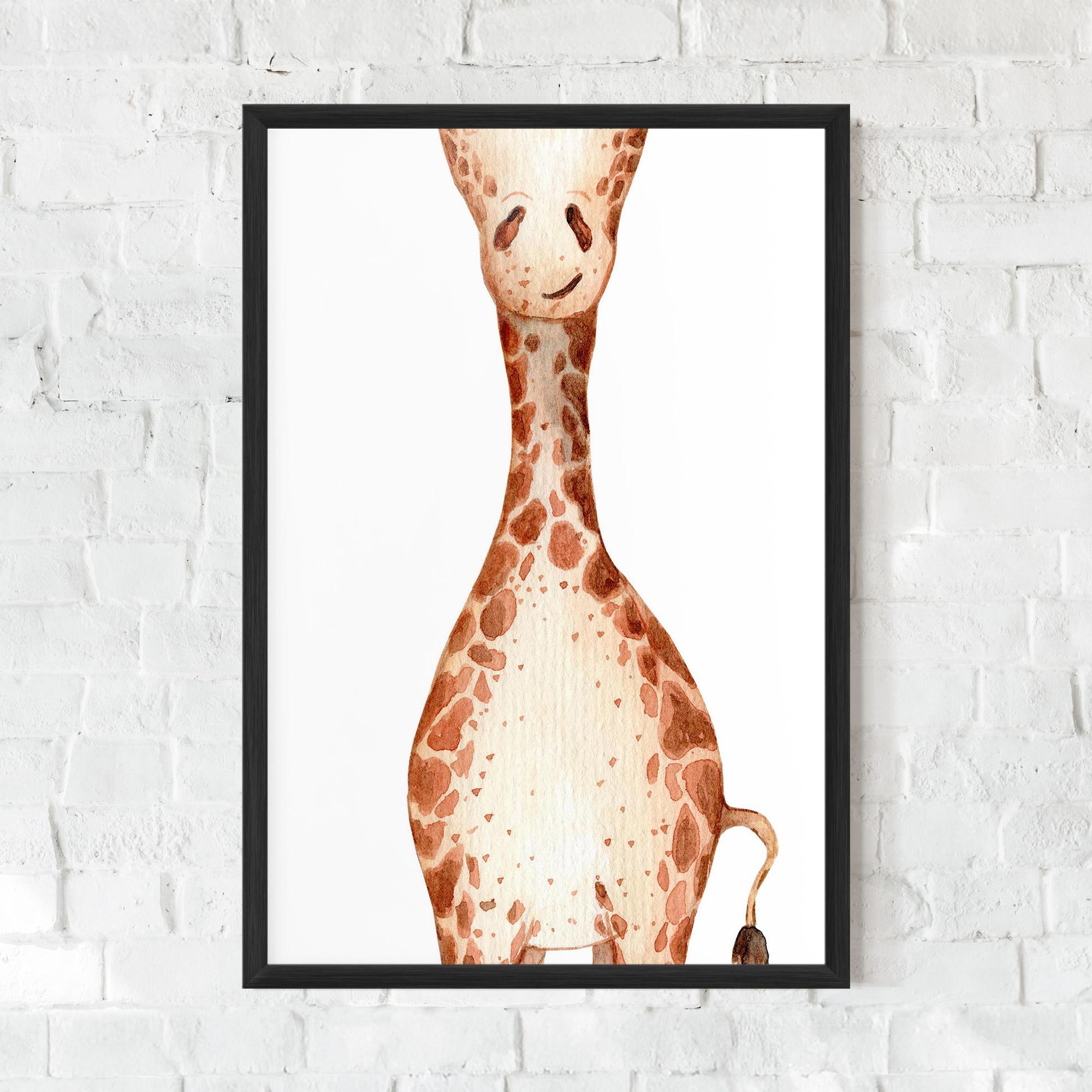 Poster Înrămat Girafa Calma mockup 0