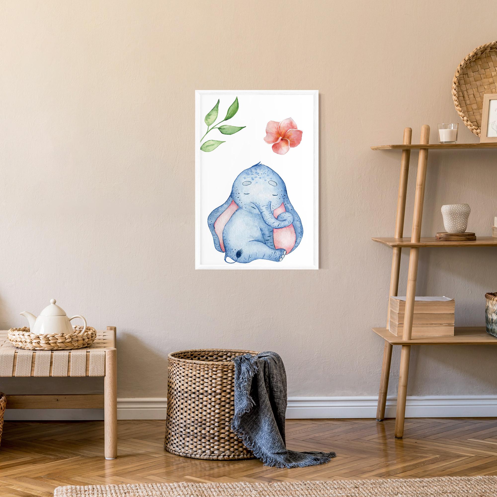 Poster Înrămat Elefant Somnoros mockup 9