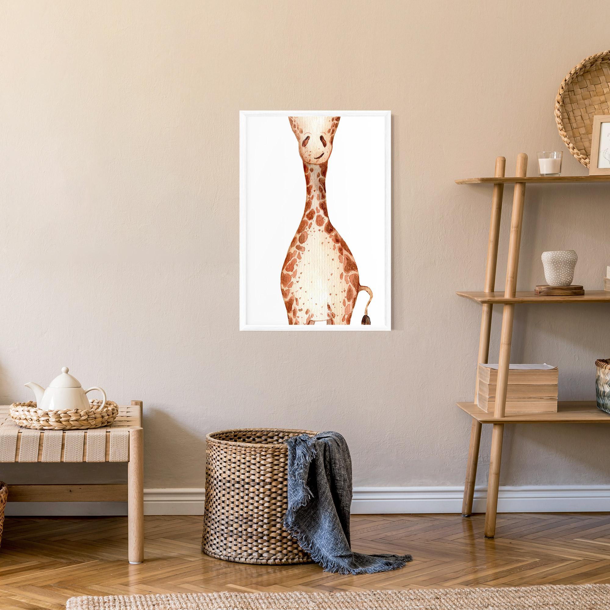Poster Înrămat Girafa Calma mockup 9