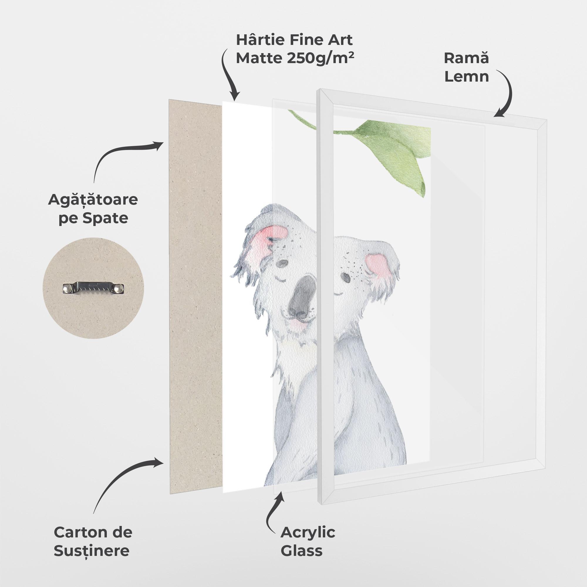 Poster Înrămat Baby Koala mockup 1
