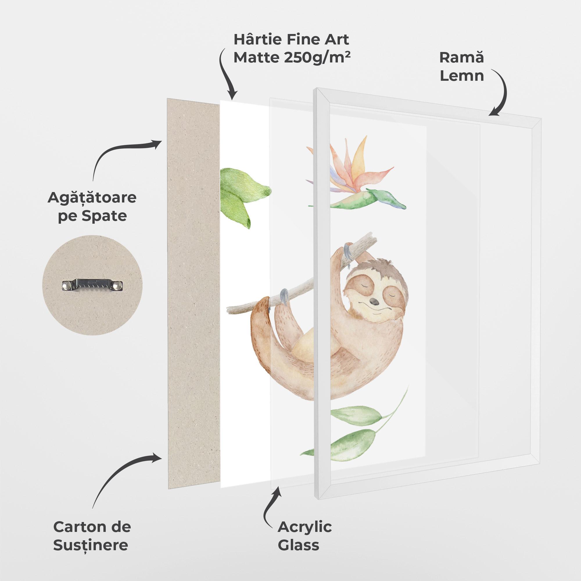 Poster Înrămat Lenes Somnoros mockup 1