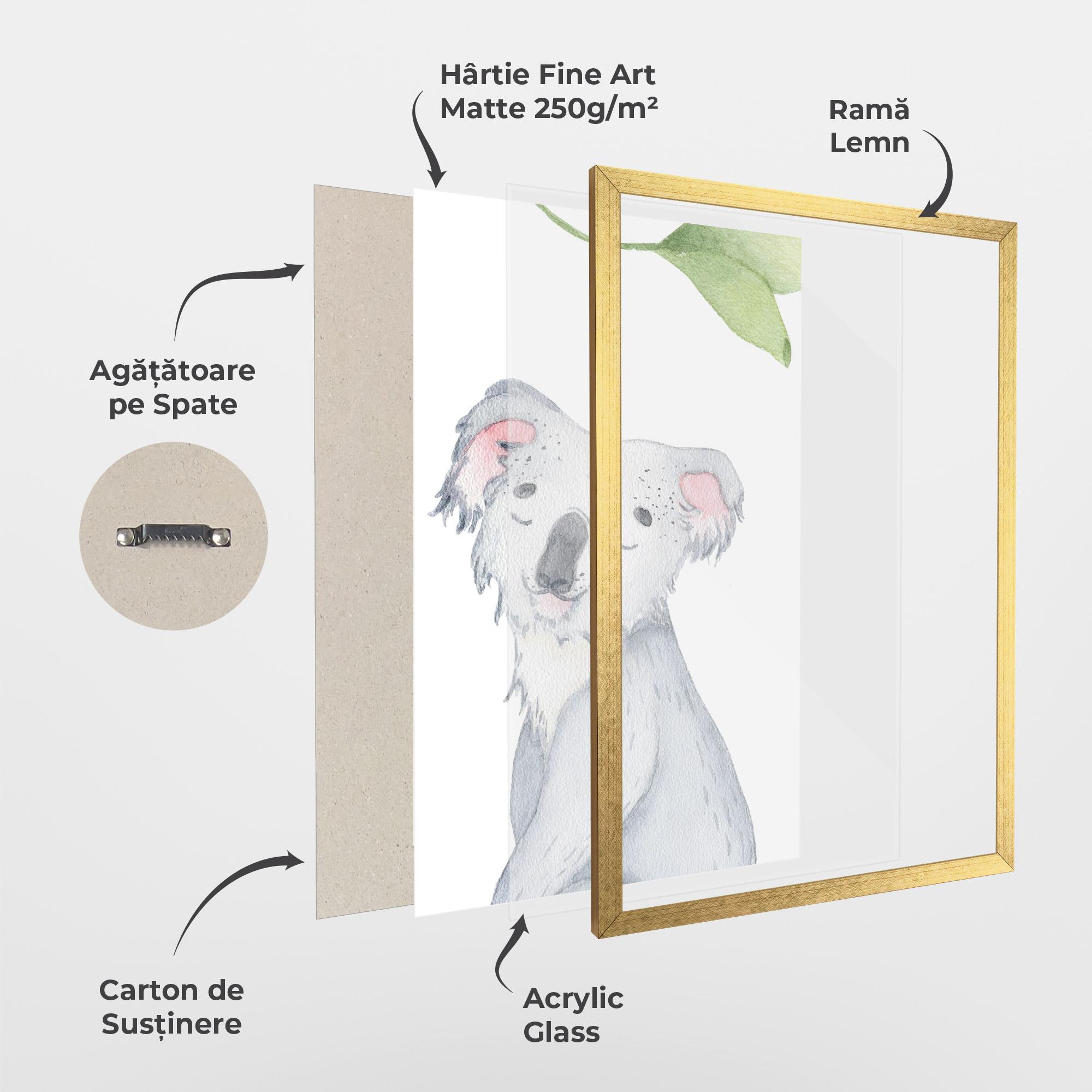 Poster Înrămat Baby Koala mockup 1