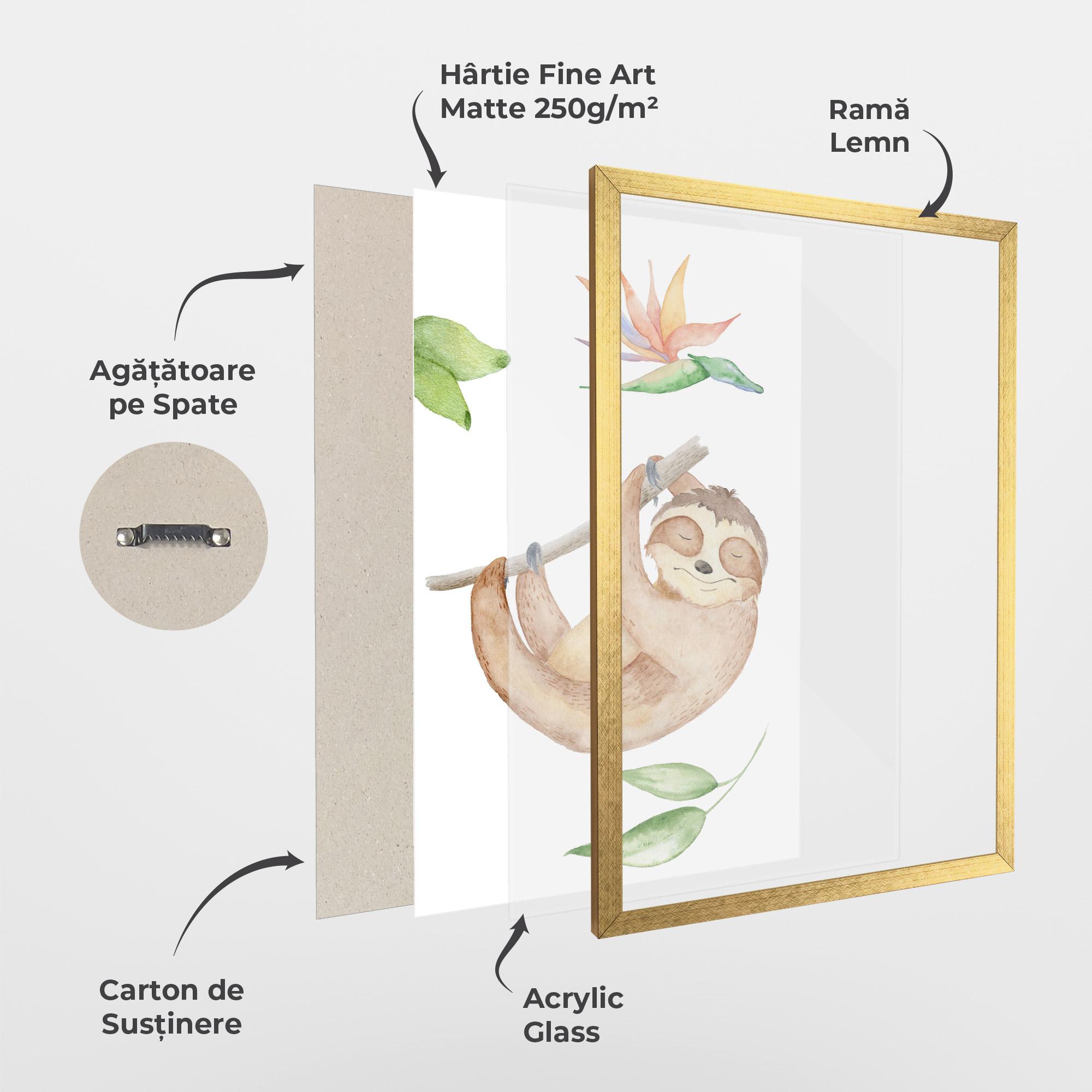 Poster Înrămat Lenes Somnoros mockup 1