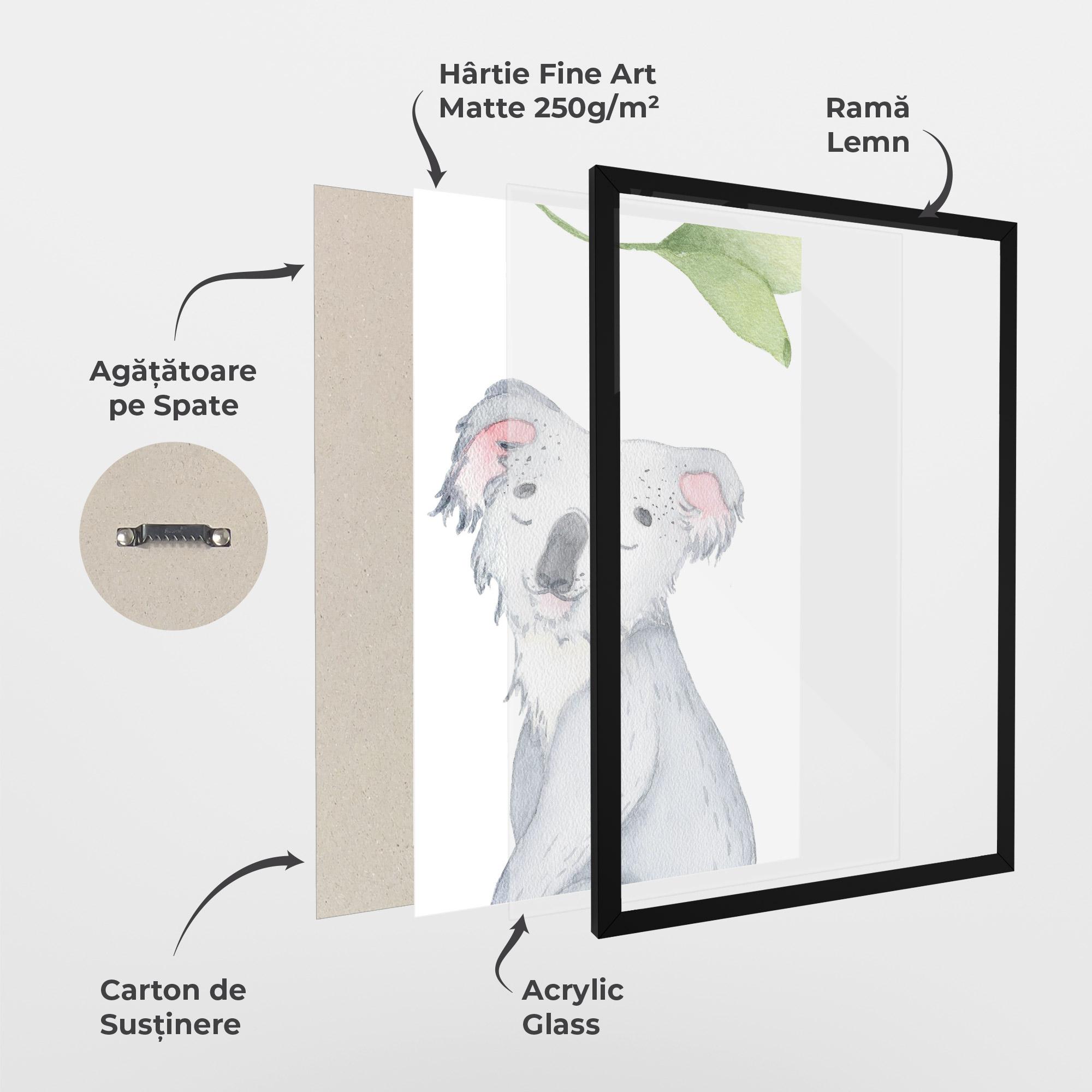 Poster Înrămat Baby Koala mockup 1