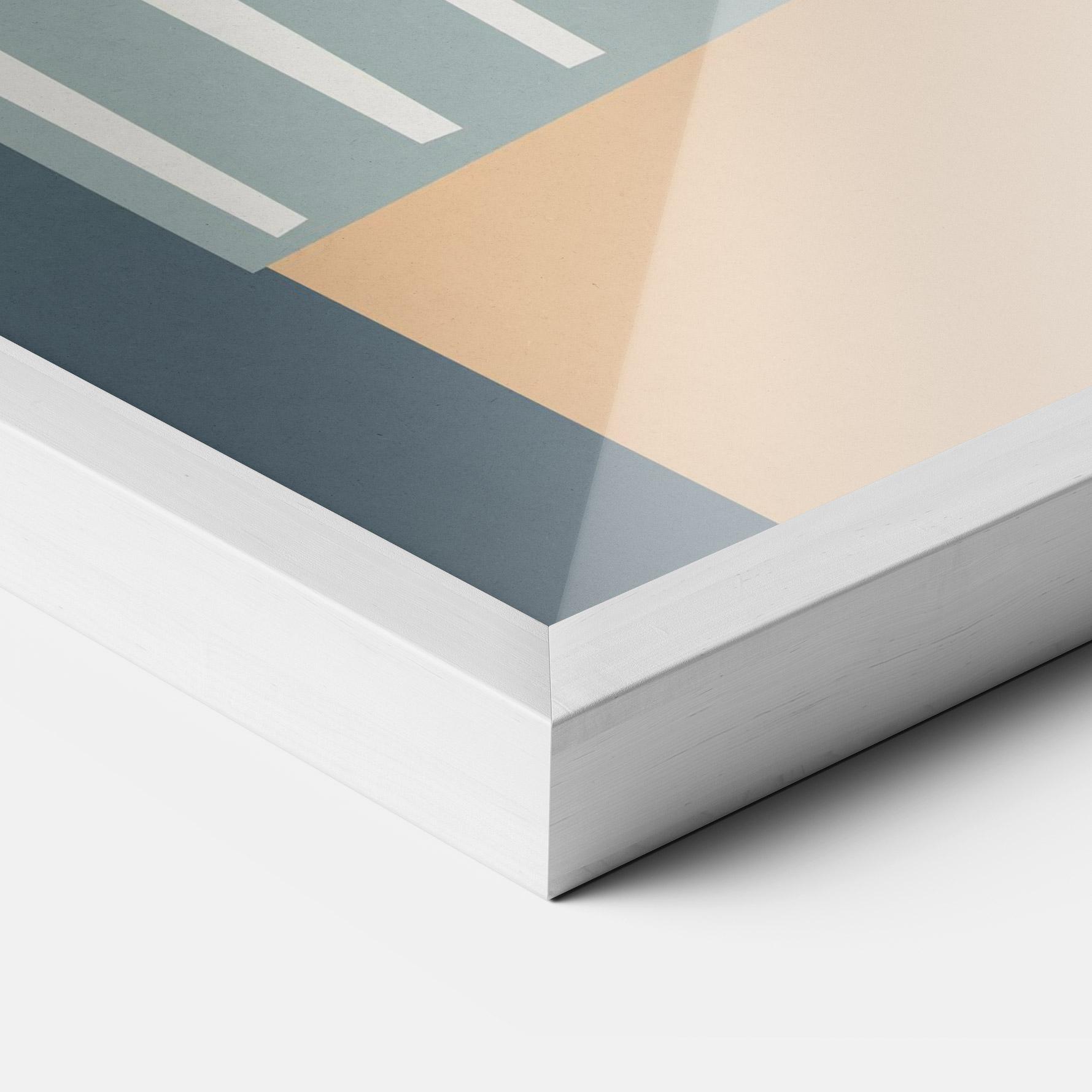 Poster Înrămat Cute White Tiger mockup 3