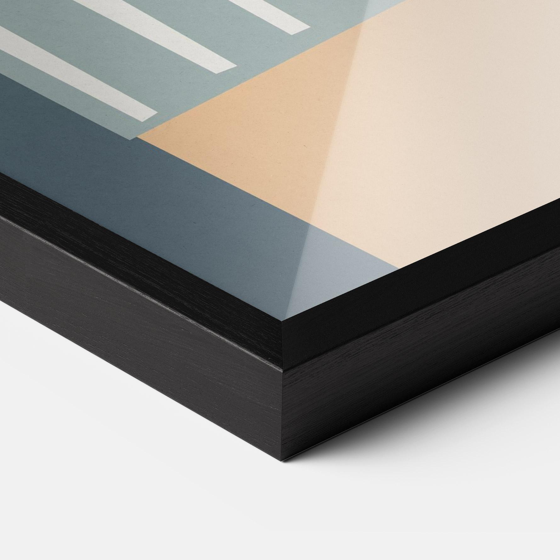 Poster Înrămat Cute White Tiger mockup 3