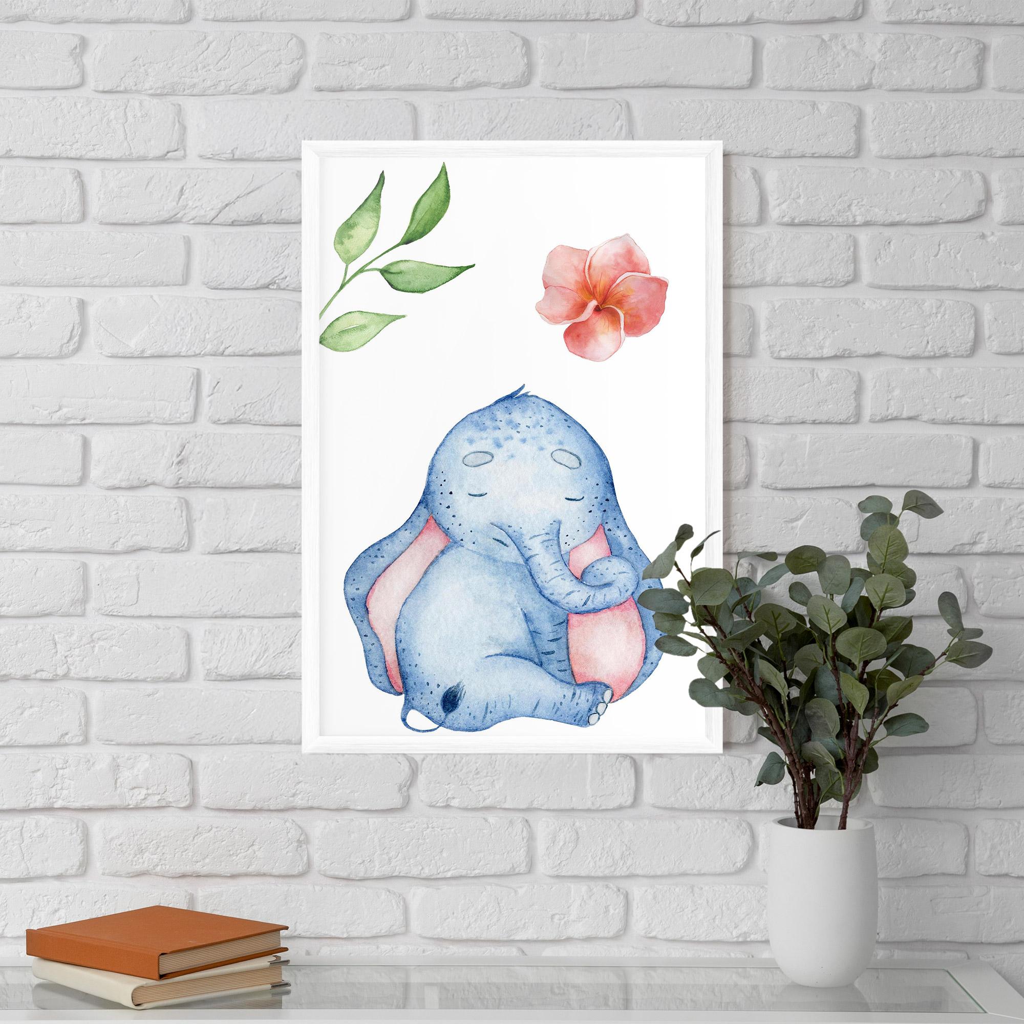 Poster Înrămat Elefant Somnoros mockup 5