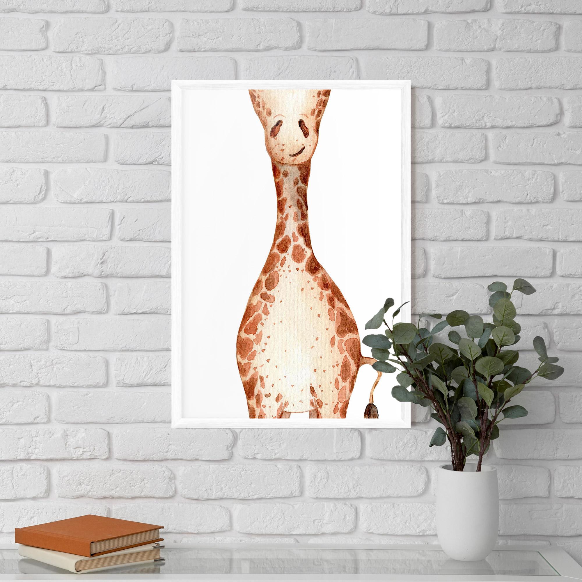 Poster Înrămat Girafa Calma mockup 5