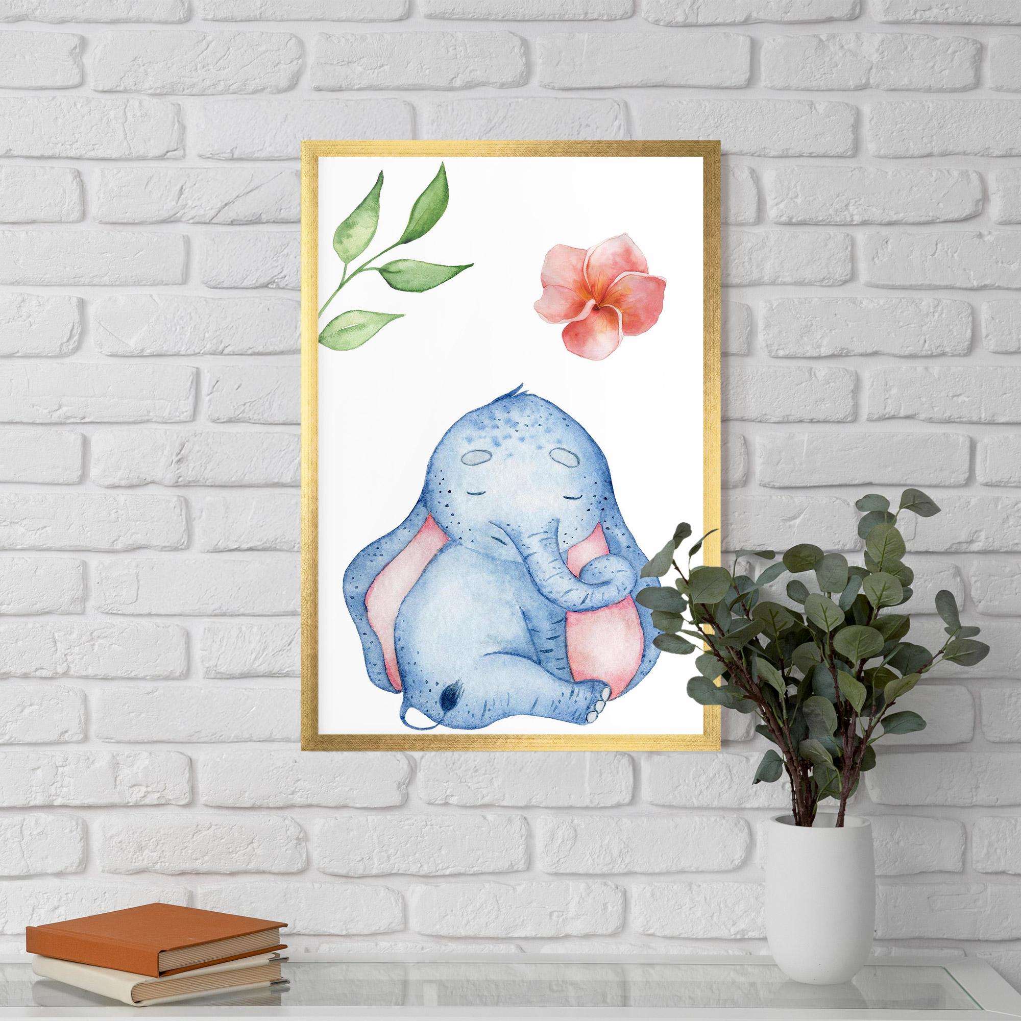 Poster Înrămat Elefant Somnoros mockup 5