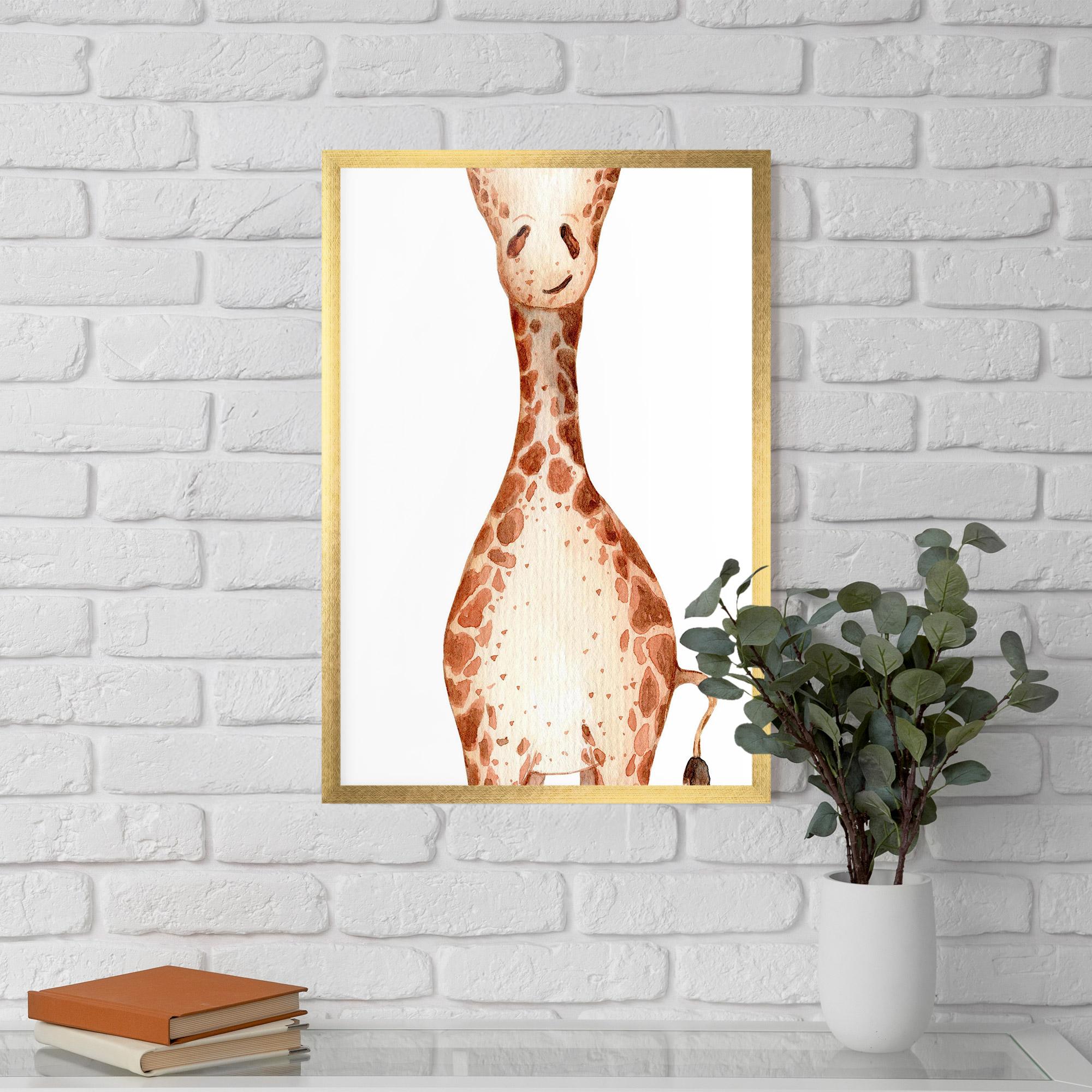 Poster Înrămat Girafa Calma mockup 5