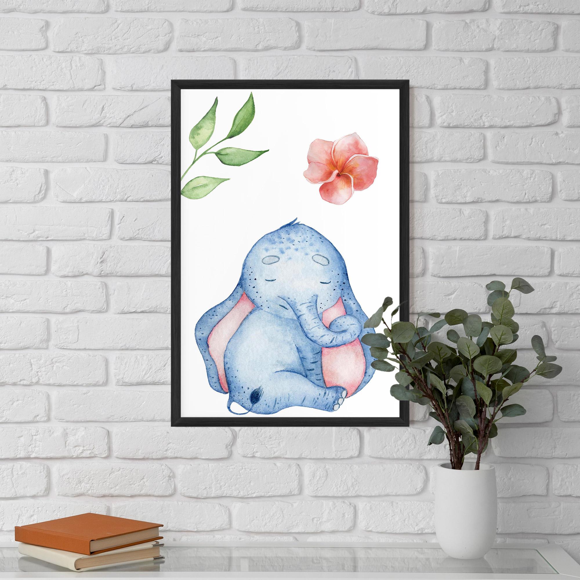 Poster Înrămat Elefant Somnoros mockup 5