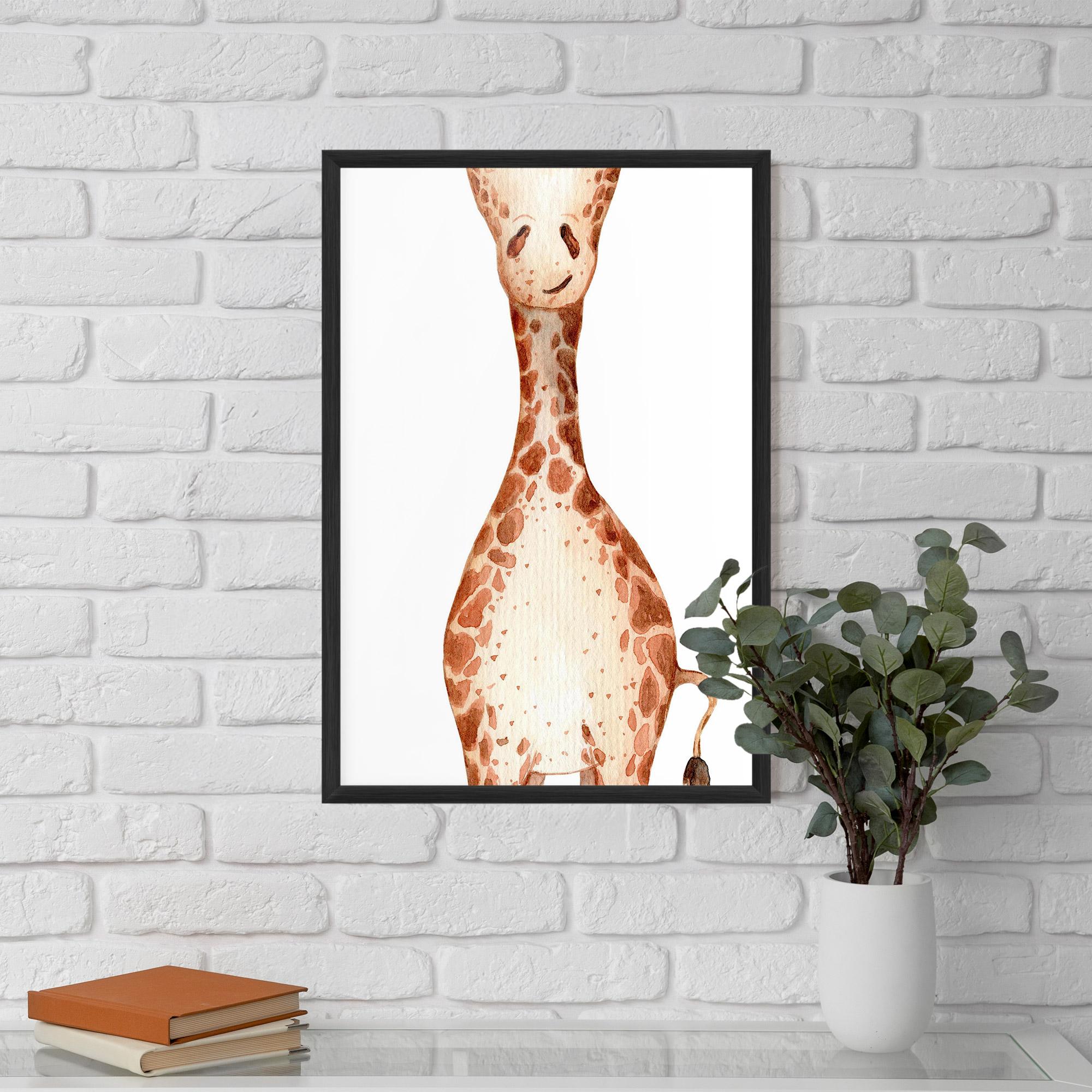 Poster Înrămat Girafa Calma mockup 5