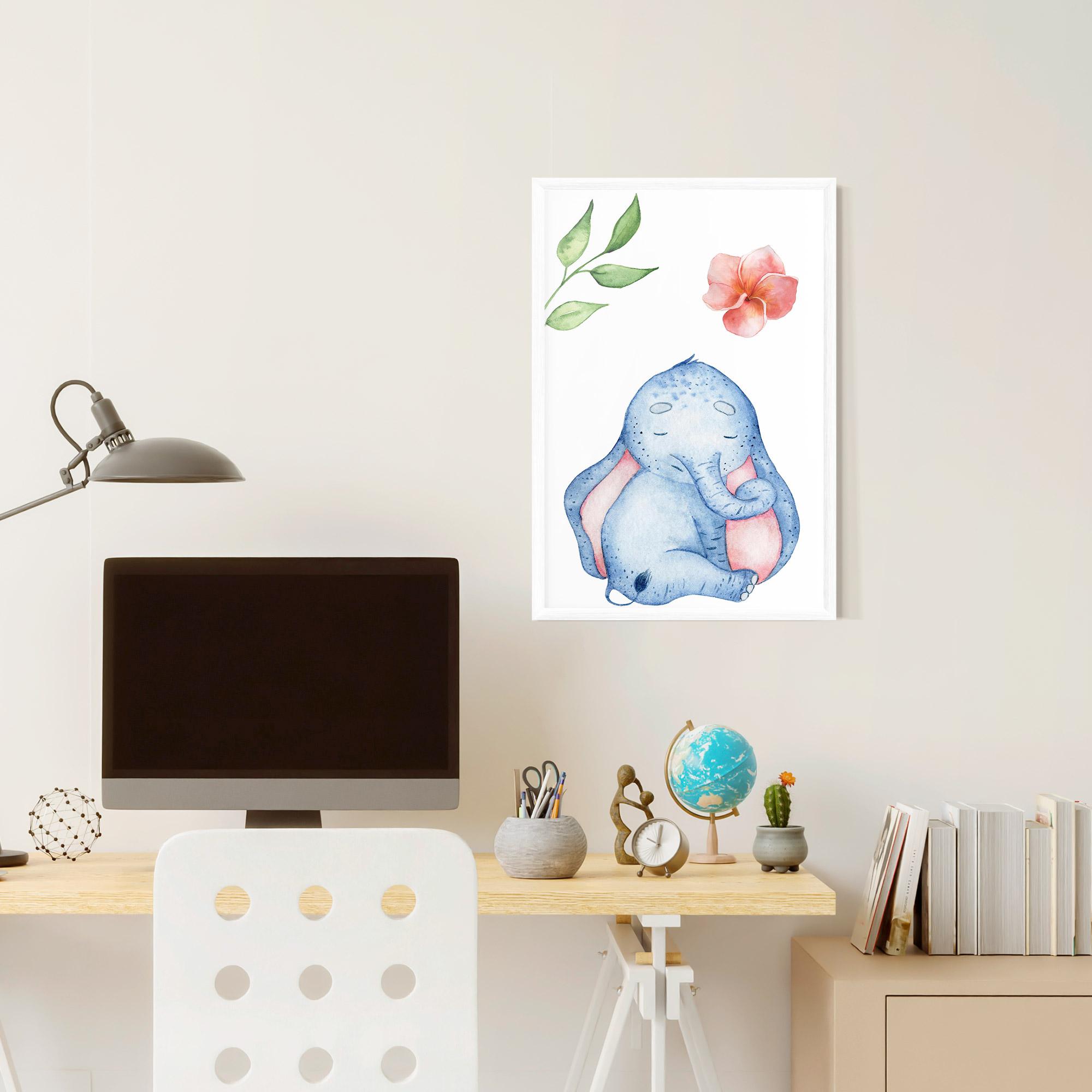 Poster Înrămat Elefant Somnoros mockup 6