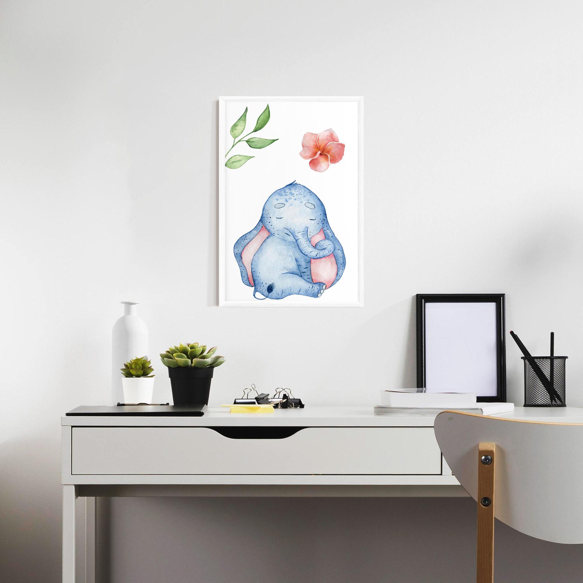Poster Înrămat Elefant Somnoros mockup 7