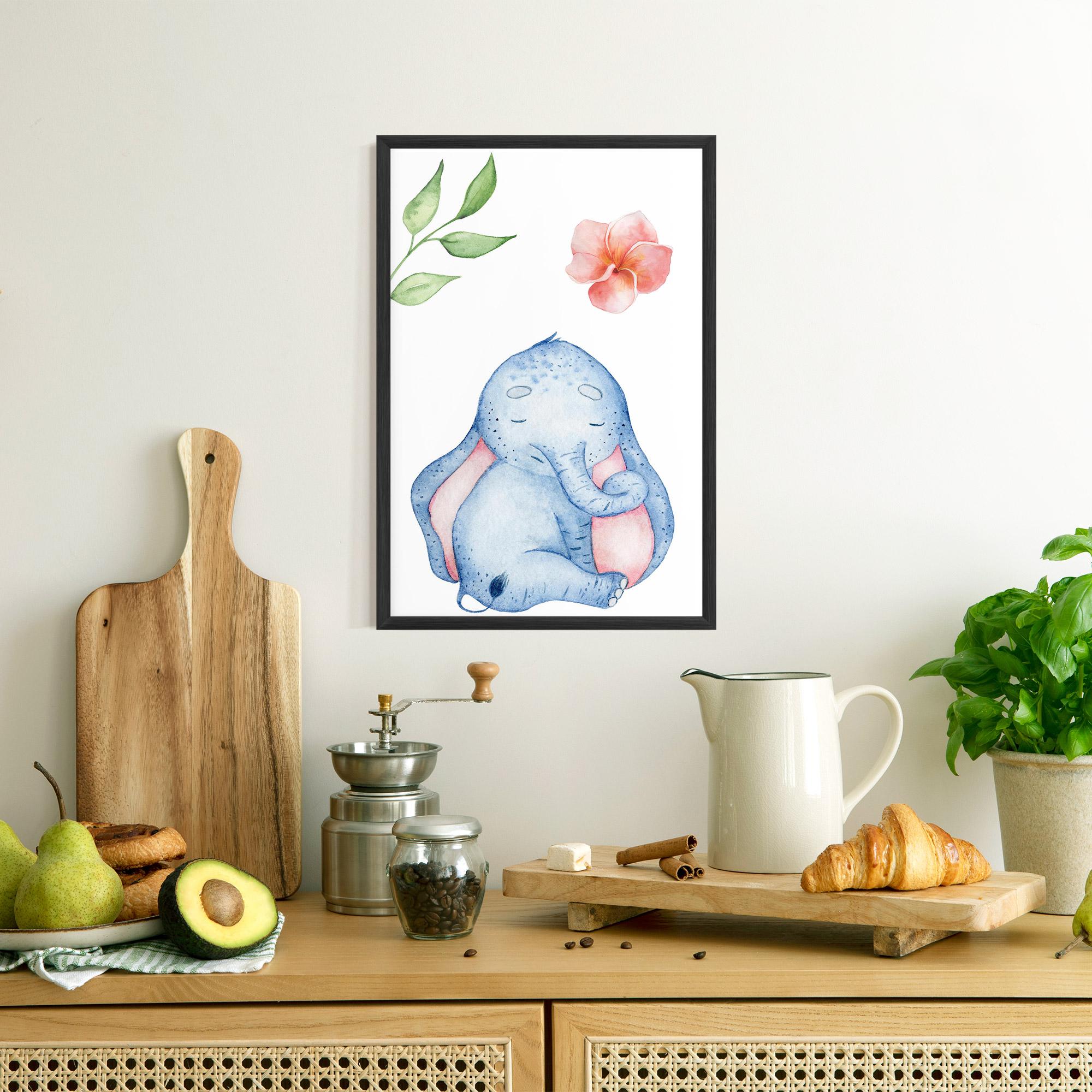 Poster Înrămat Elefant Somnoros mockup 8