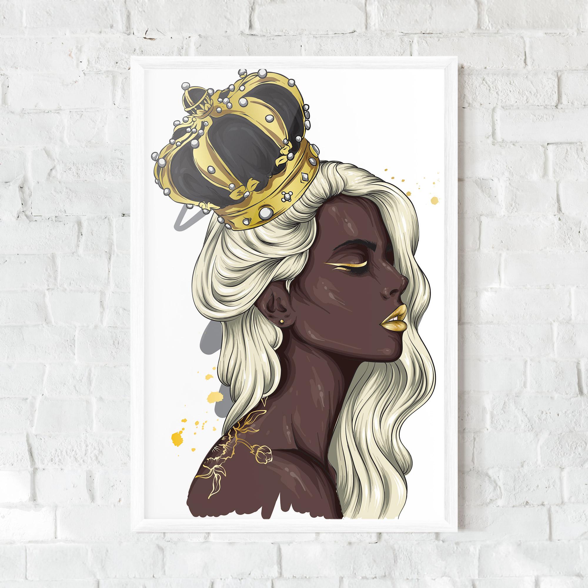Poster Înrămat Big Black Crown mockup 0