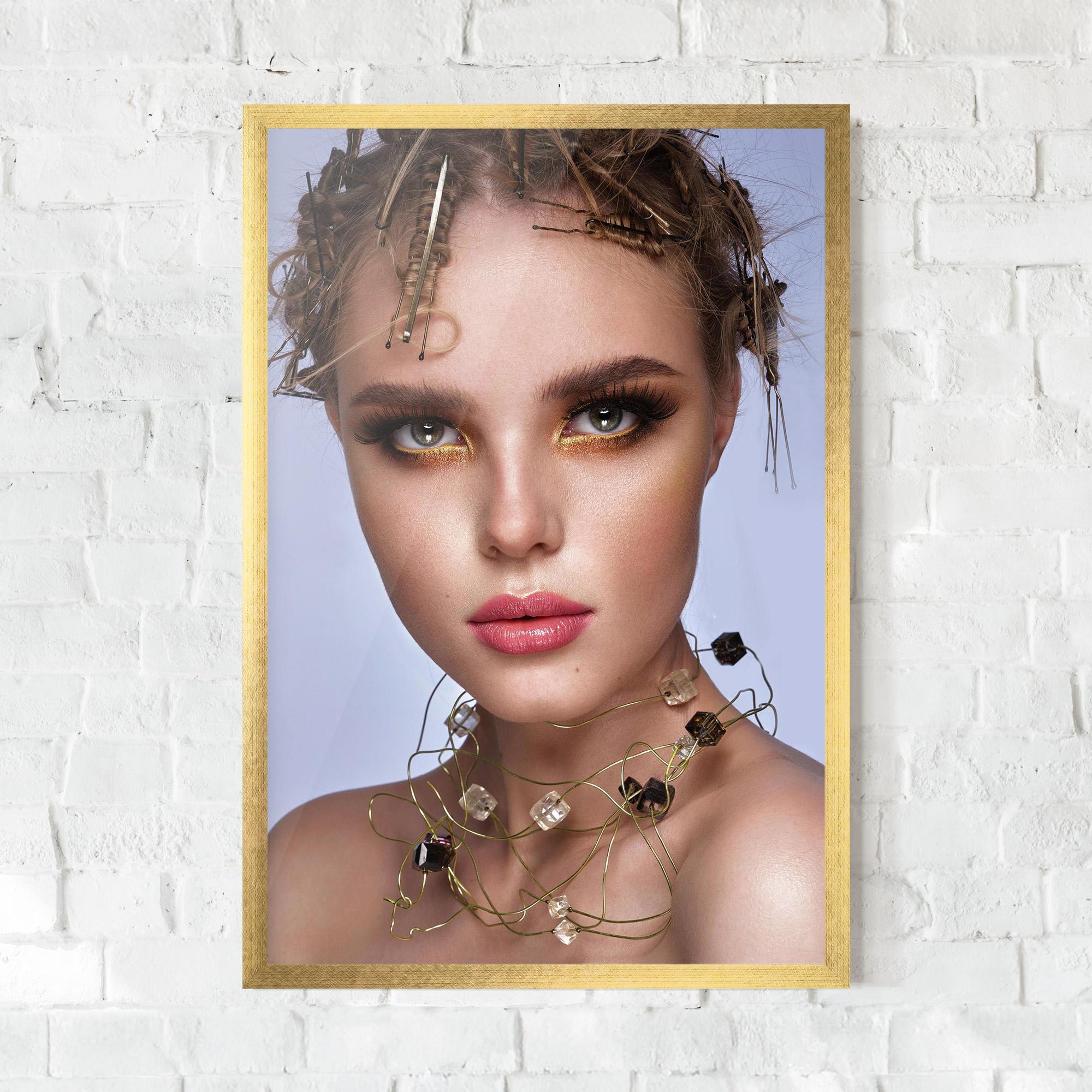 Poster Înrămat Gold Abstract Accessory mockup 0