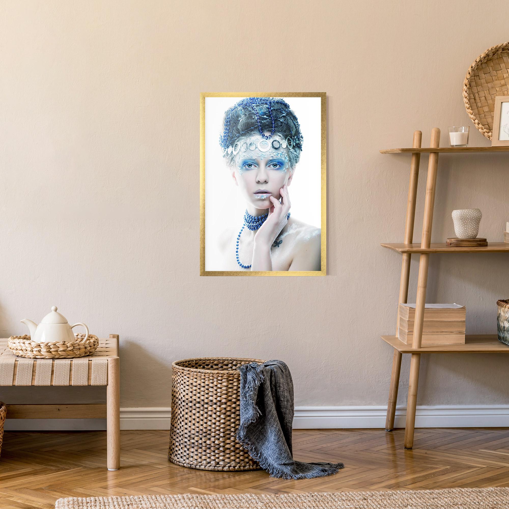 Poster Înrămat Blue Fairy Woman mockup 9