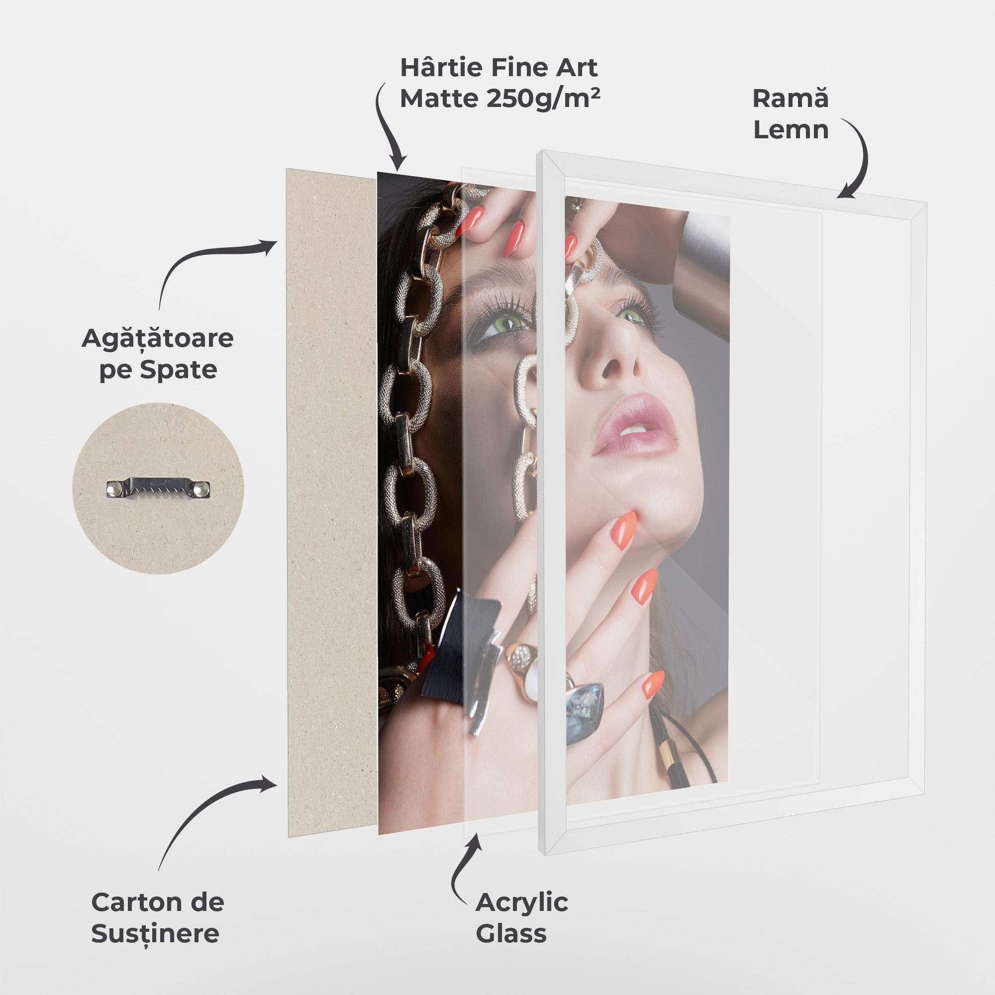 Poster Înrămat Big Chain Woman mockup 1