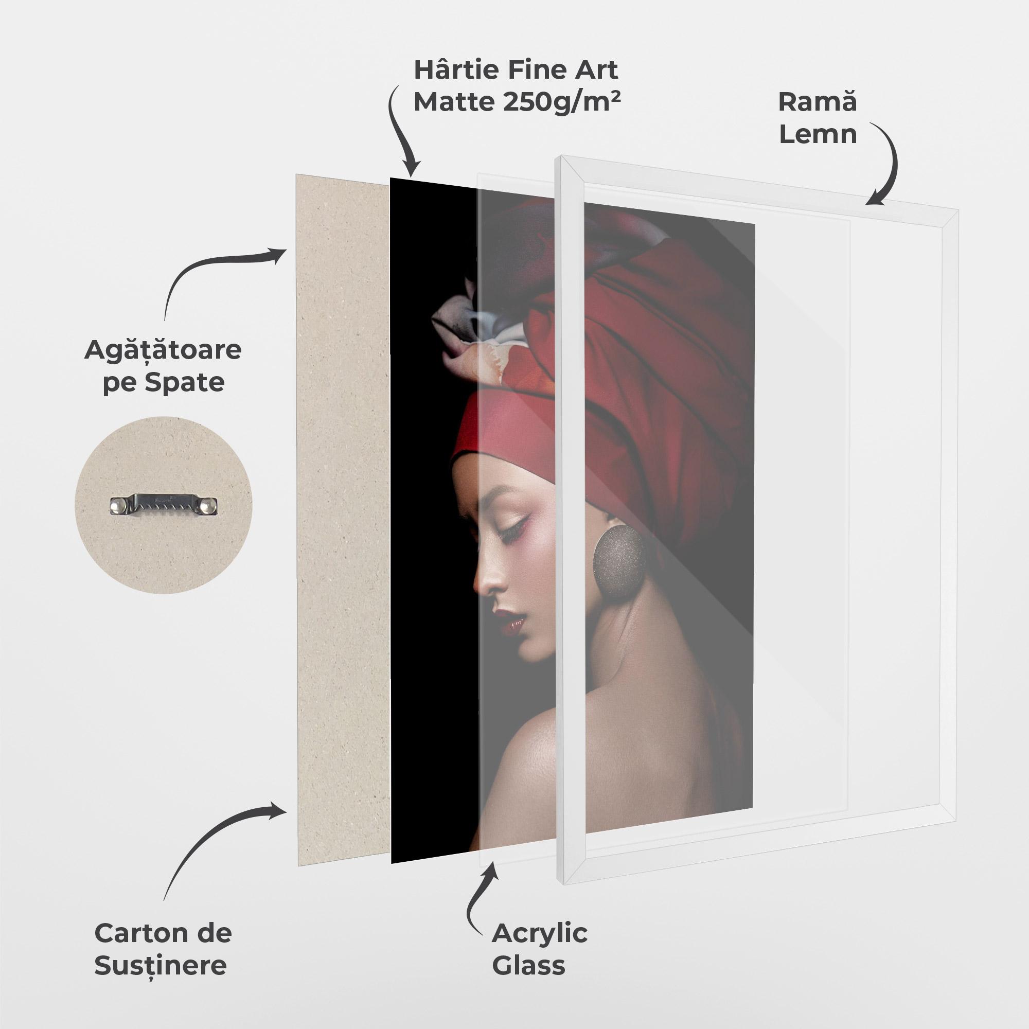 Poster Înrămat Big Circle Earring mockup 1