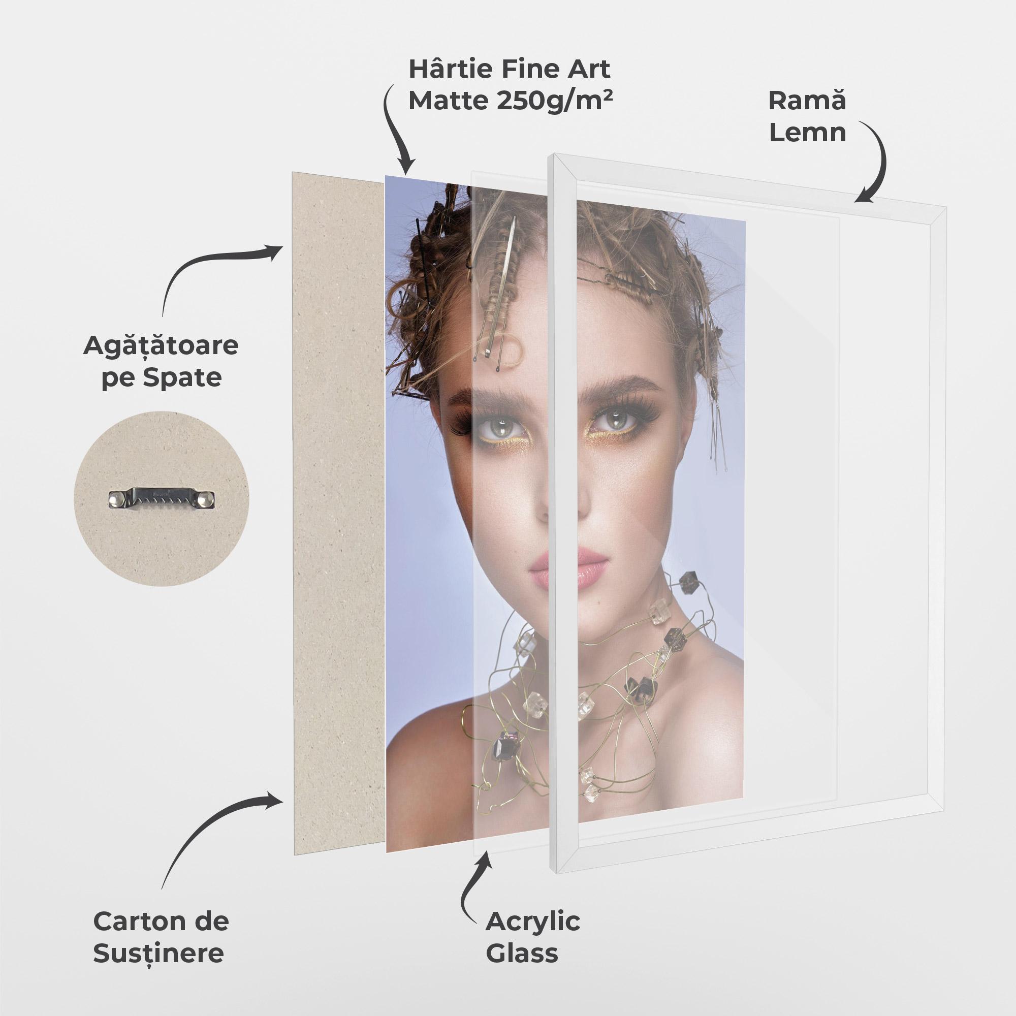 Poster Înrămat Gold Abstract Accessory mockup 1