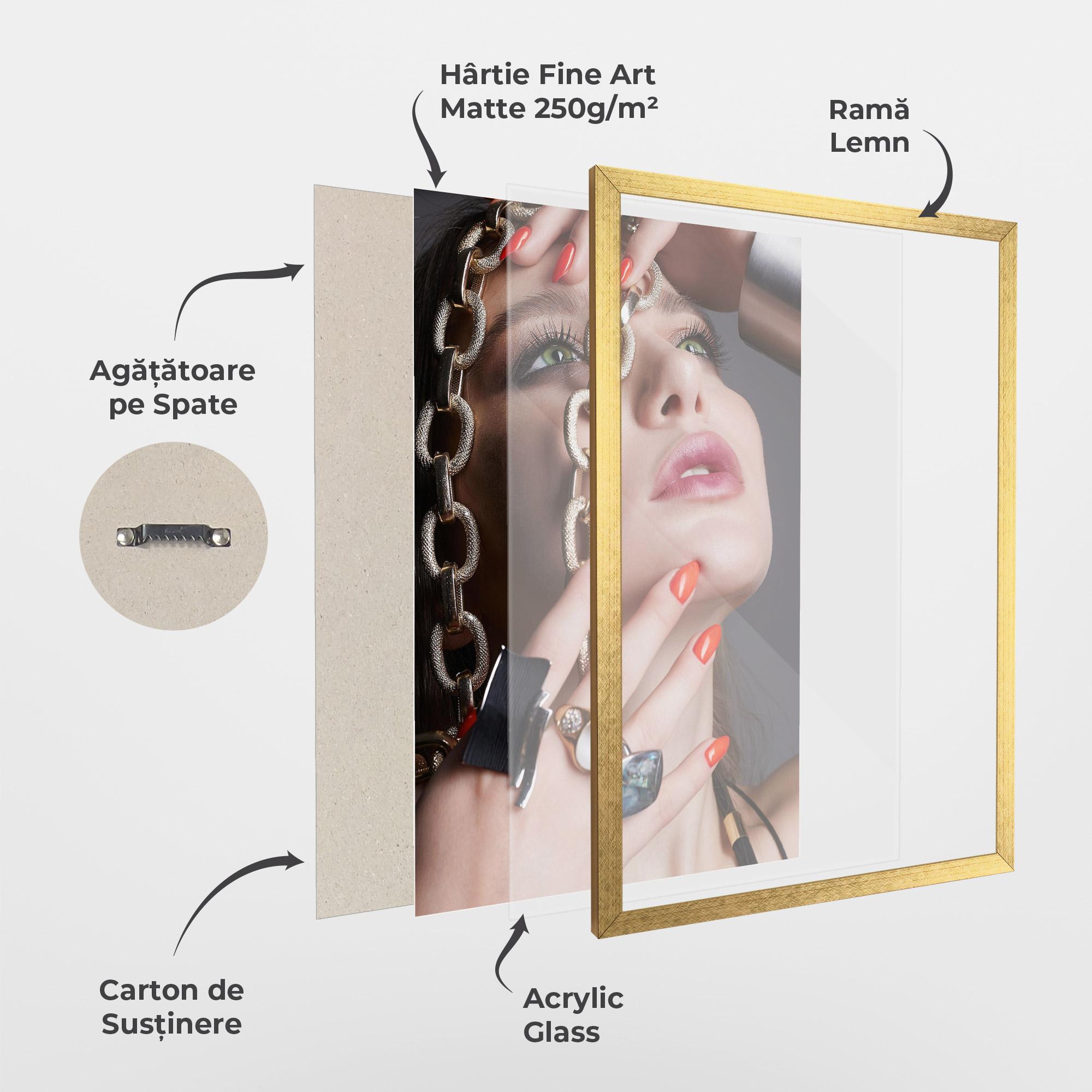 Poster Înrămat Big Chain Woman mockup 1