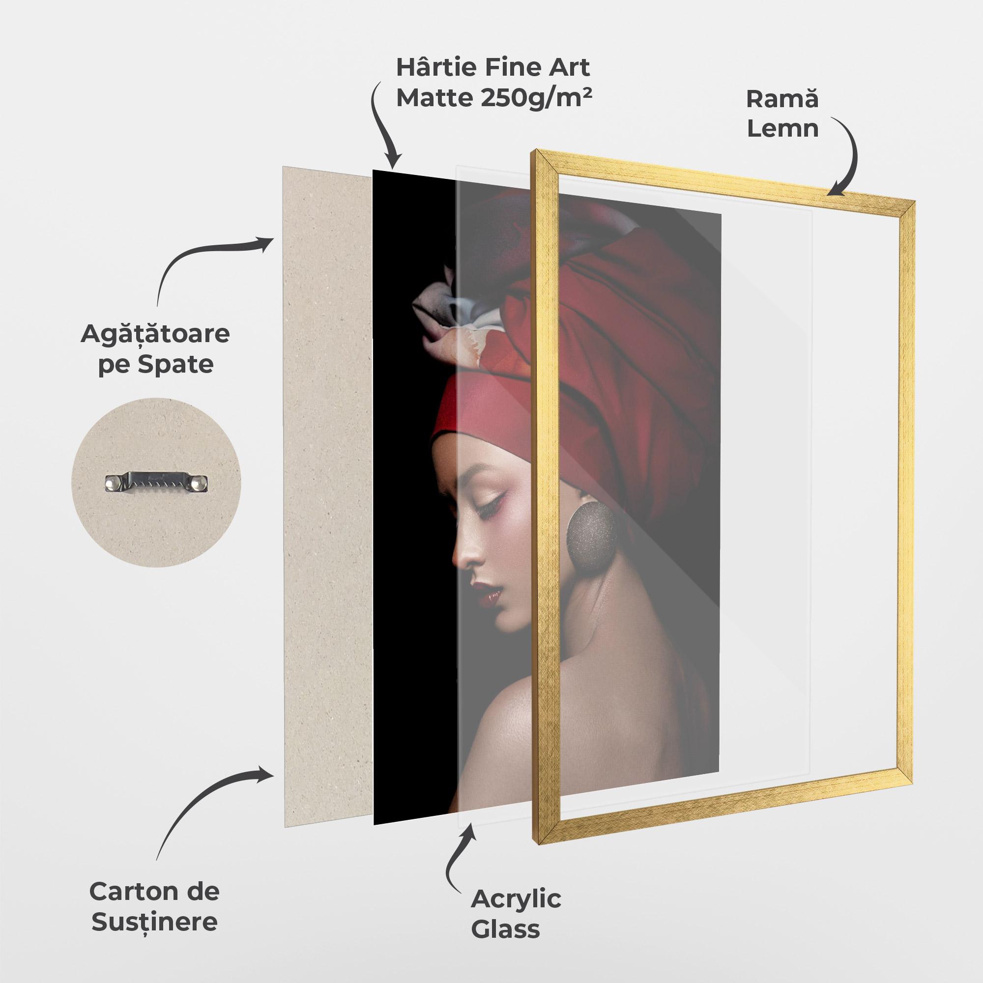 Poster Înrămat Big Circle Earring mockup 1