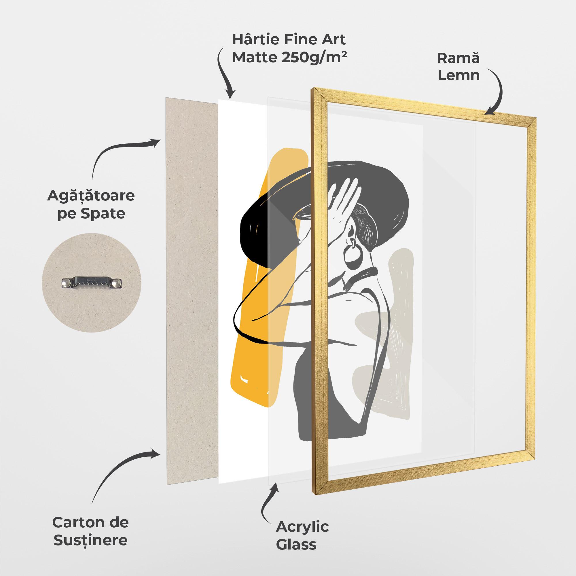 Poster Înrămat Big Earring mockup 1