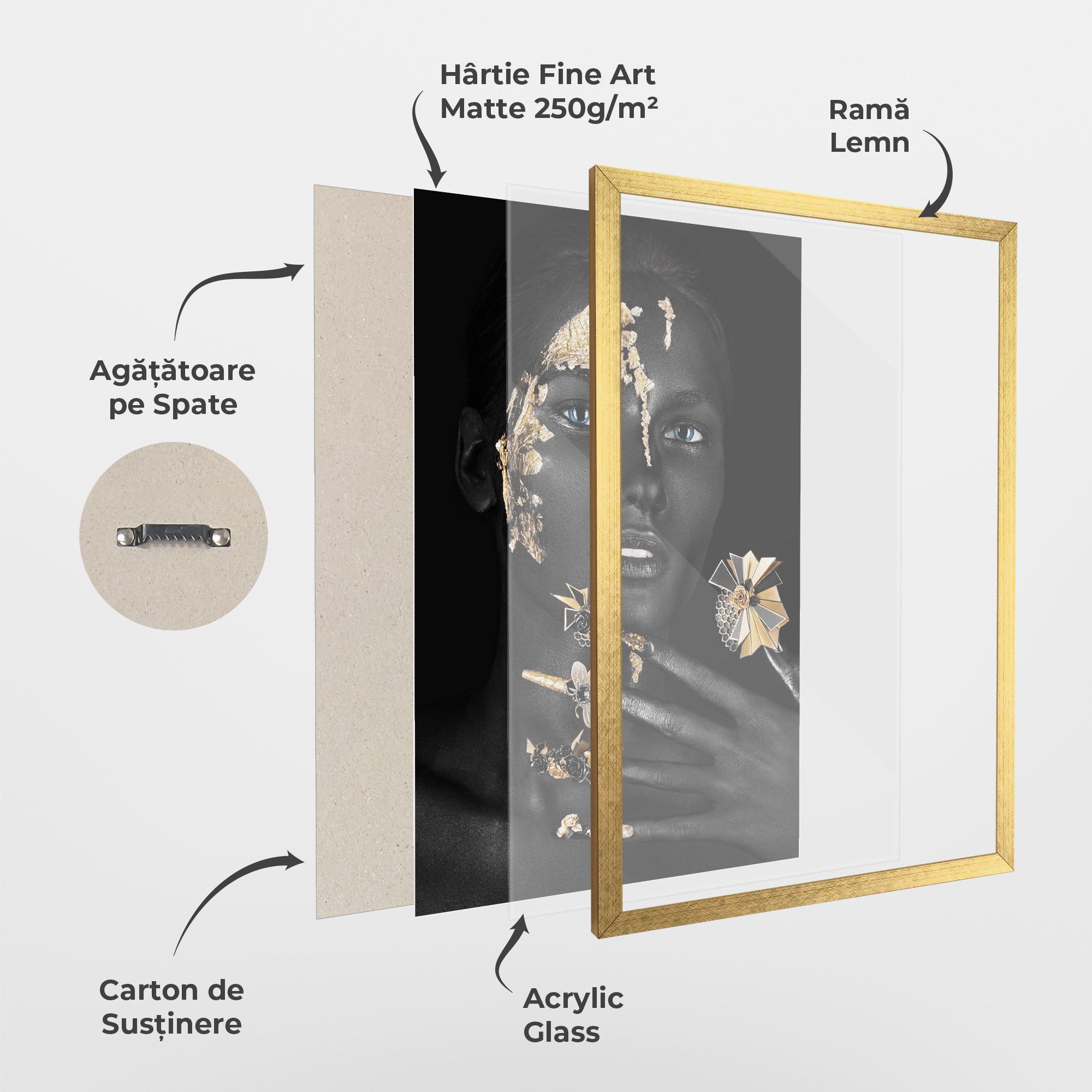 Poster Înrămat Black Art Makeup mockup 1