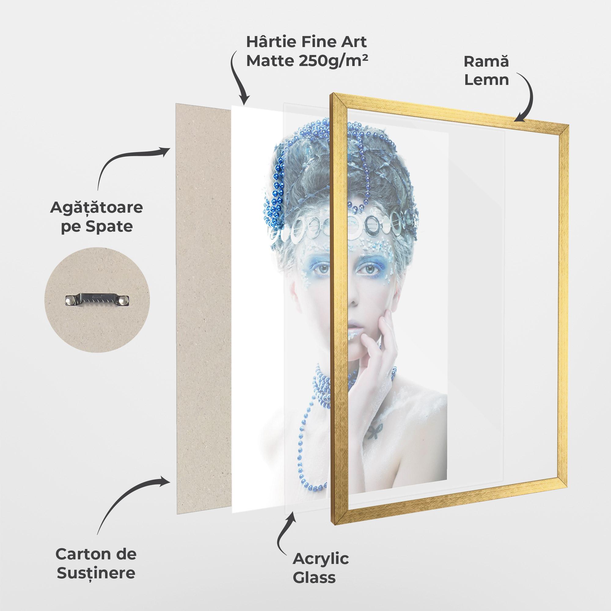 Poster Înrămat Blue Fairy Woman mockup 1