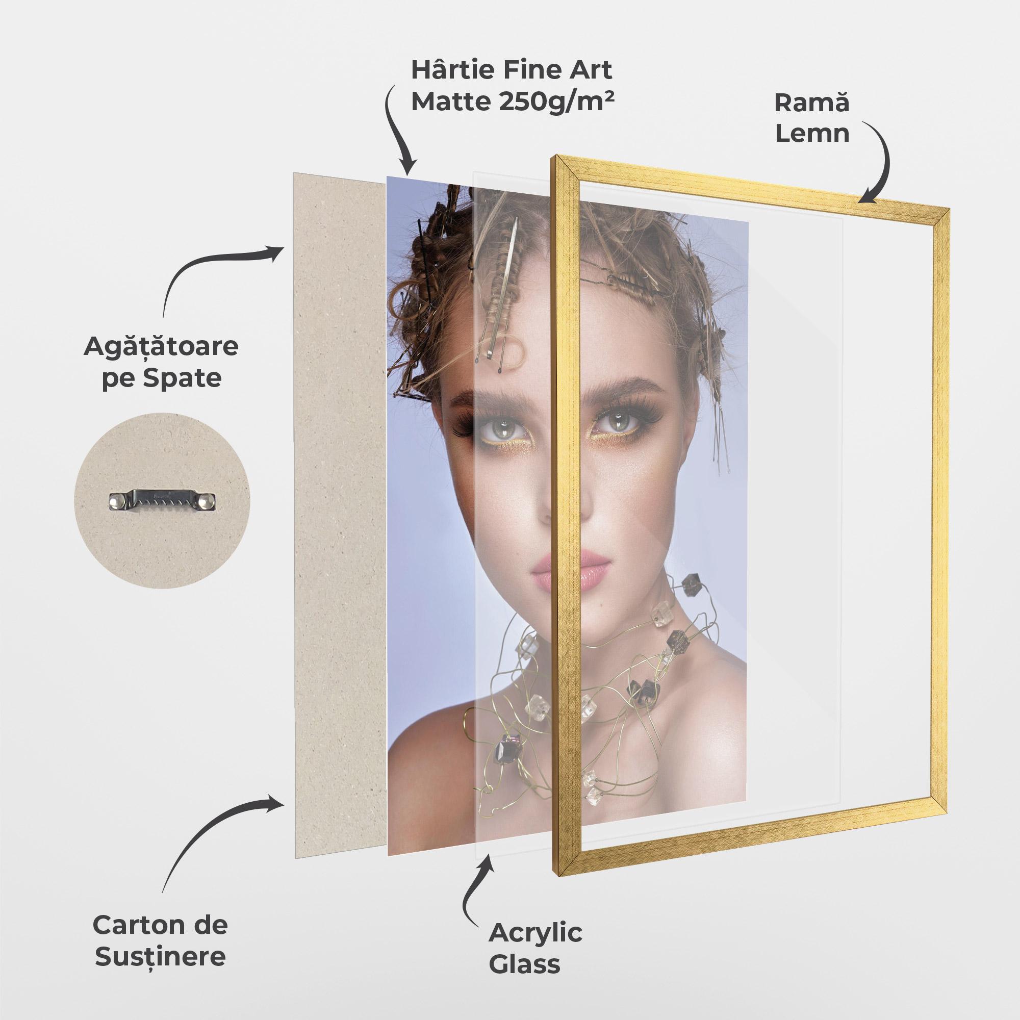 Poster Înrămat Gold Abstract Accessory mockup 1