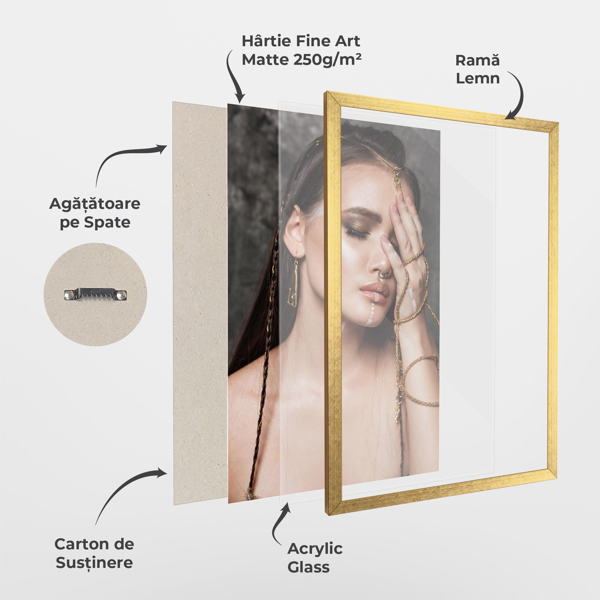 Poster Înrămat Gold Hand Accessory mockup 1