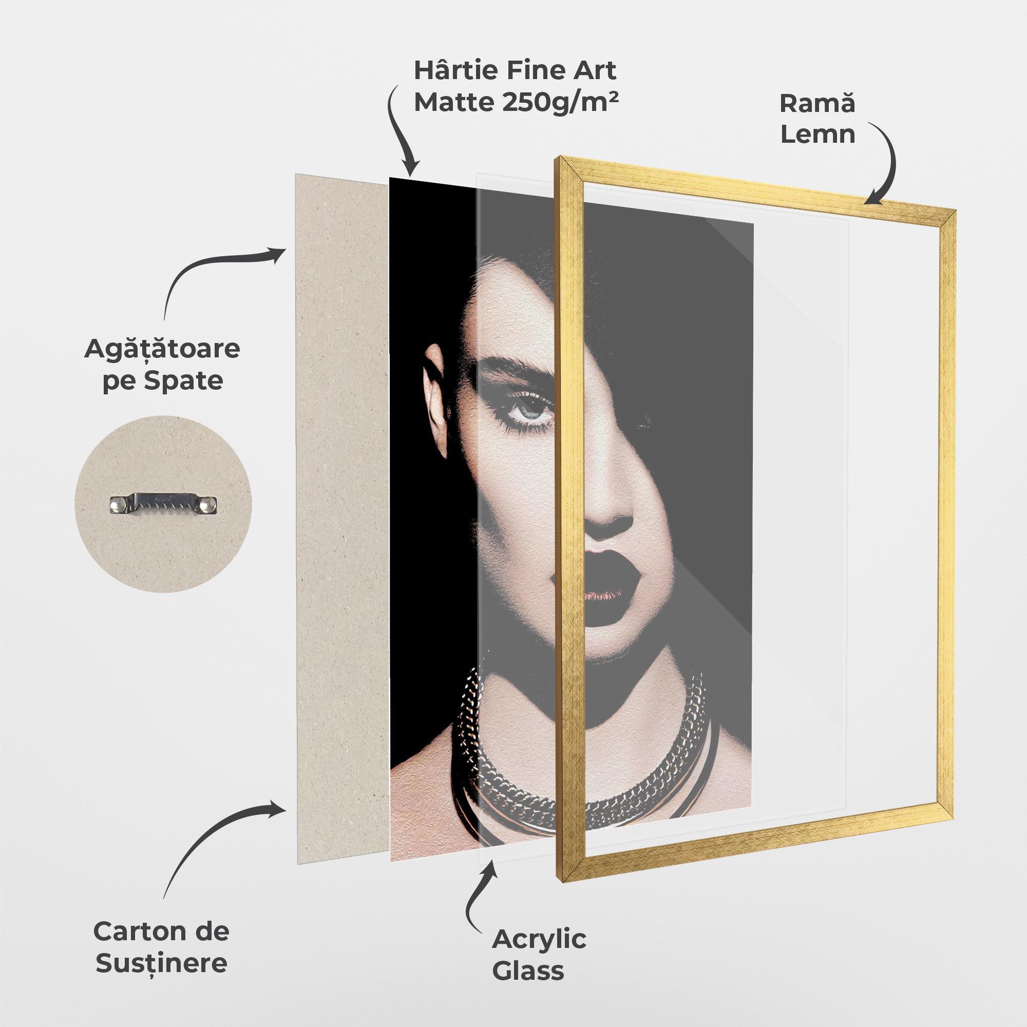 Poster Înrămat Gold Necklace mockup 1