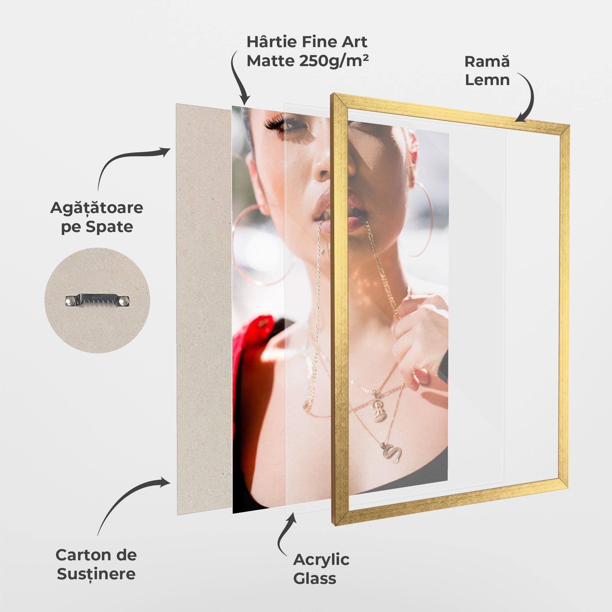 Poster Înrămat S Gold Necklace mockup 1