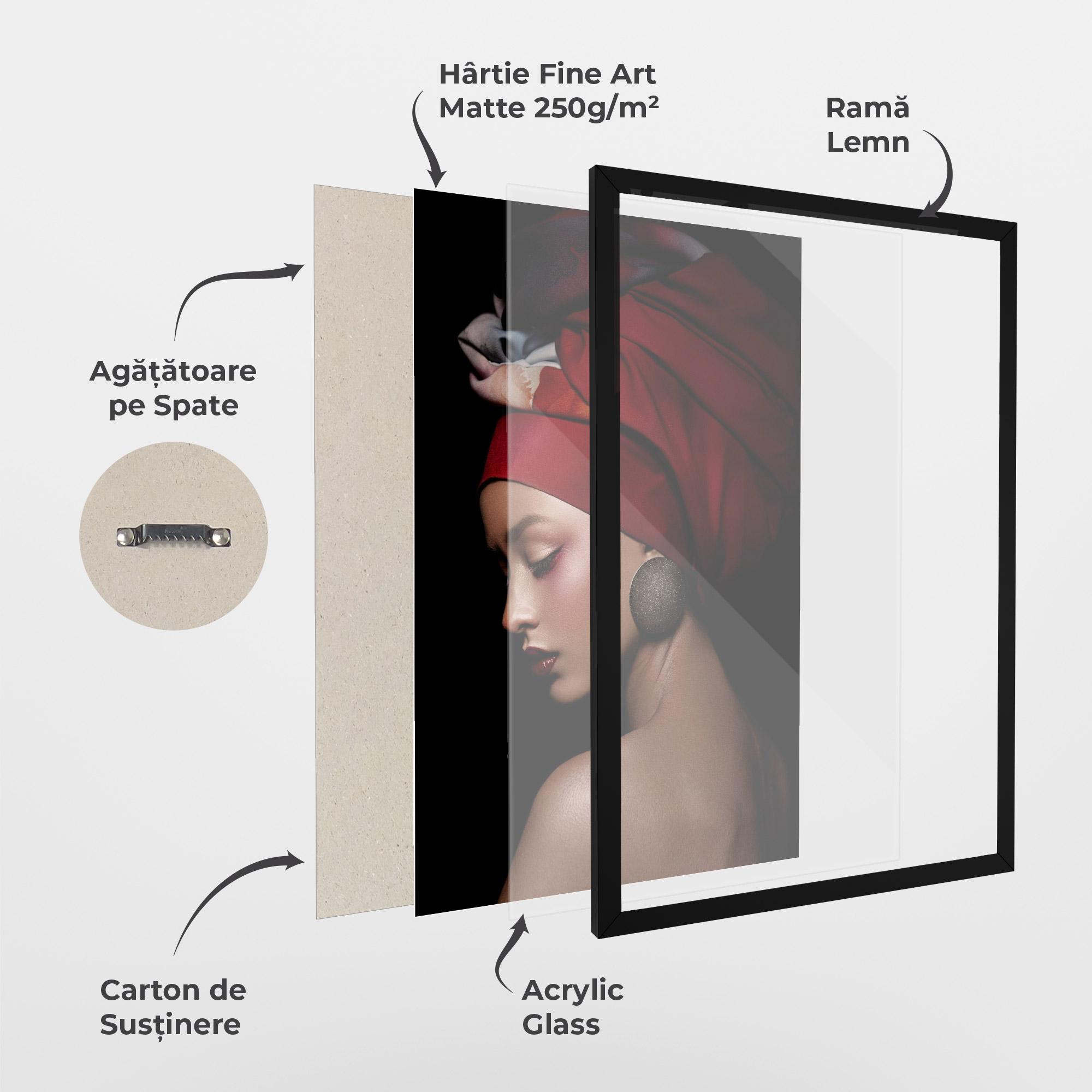 Poster Înrămat Big Circle Earring mockup 1