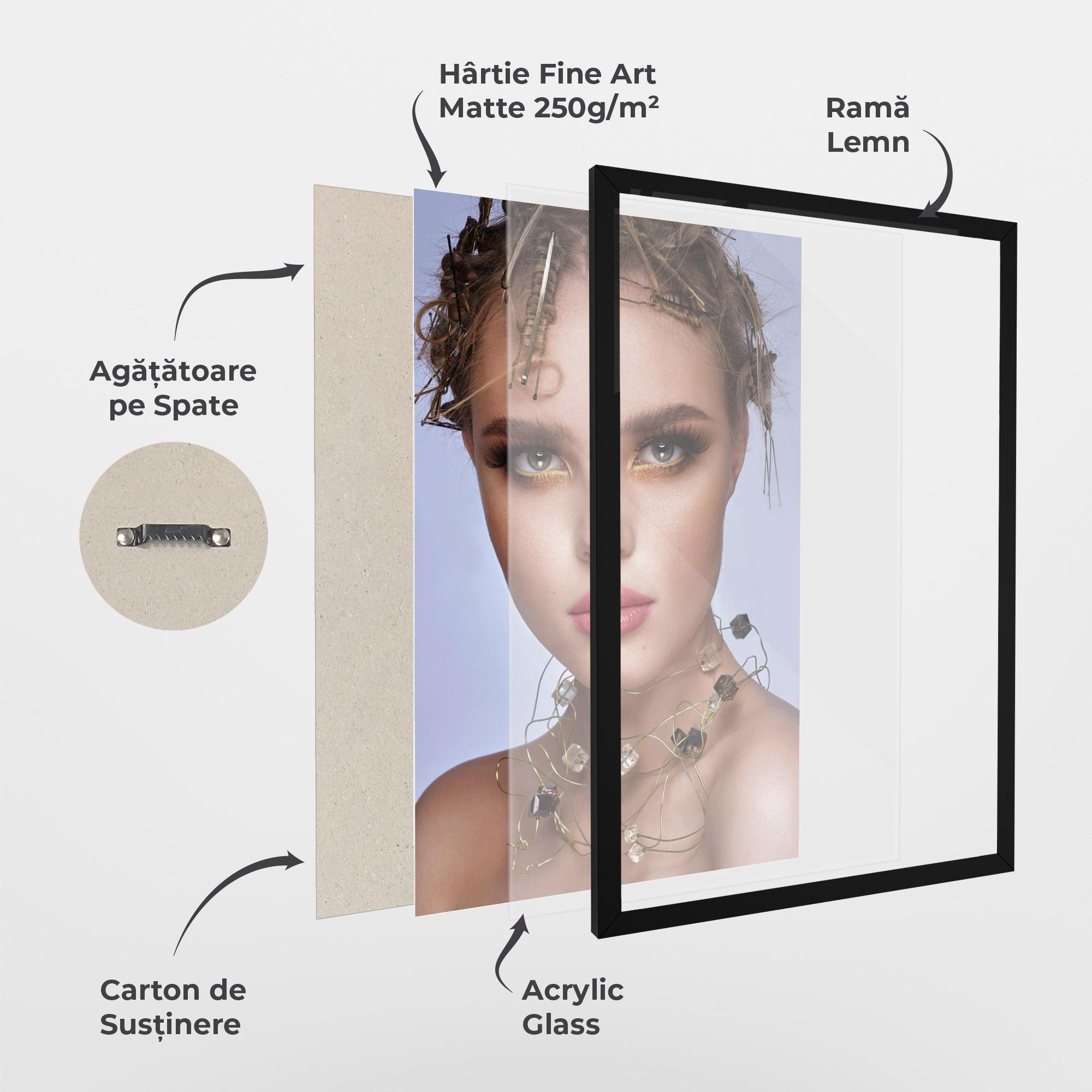 Poster Înrămat Gold Abstract Accessory mockup 1