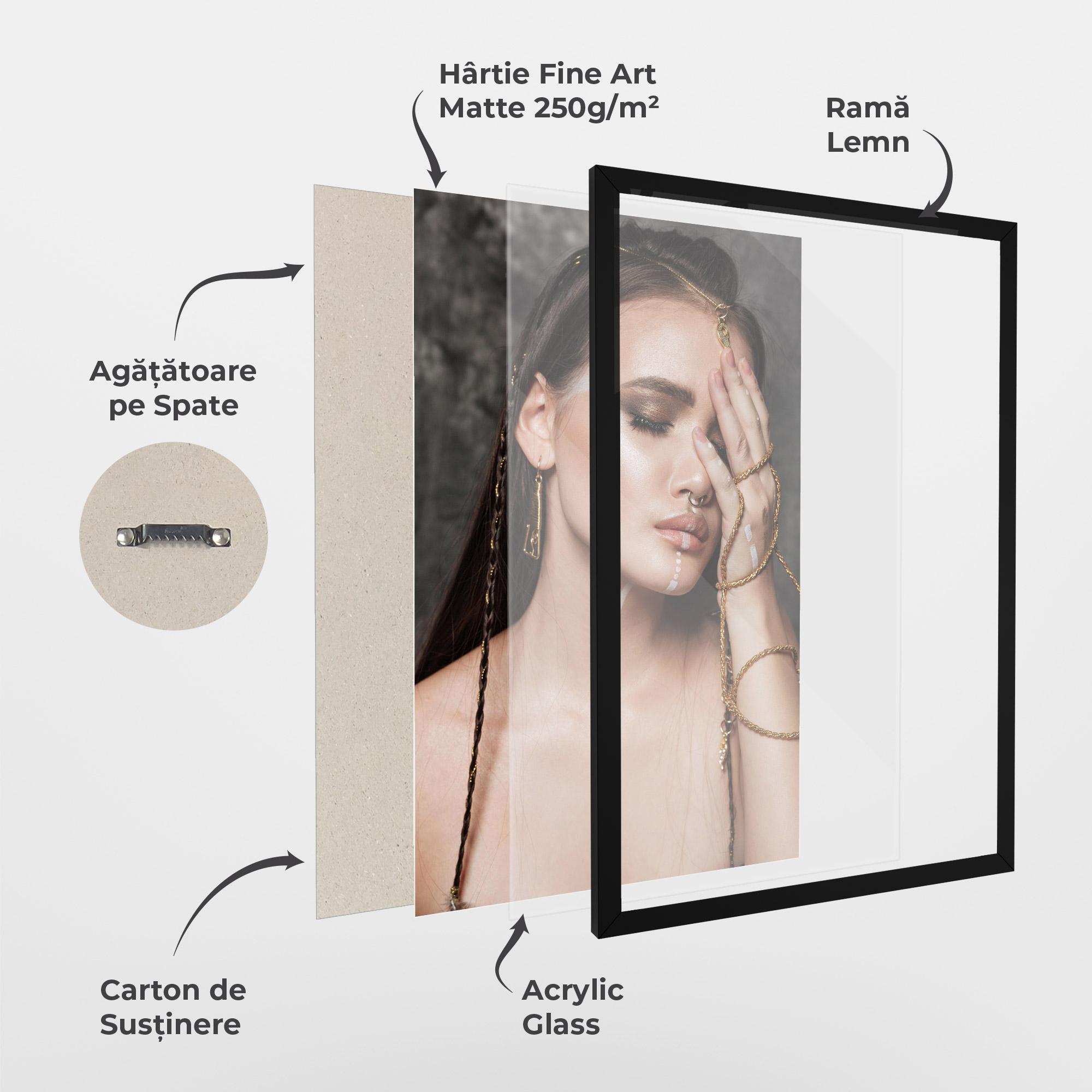 Poster Înrămat Gold Hand Accessory mockup 1