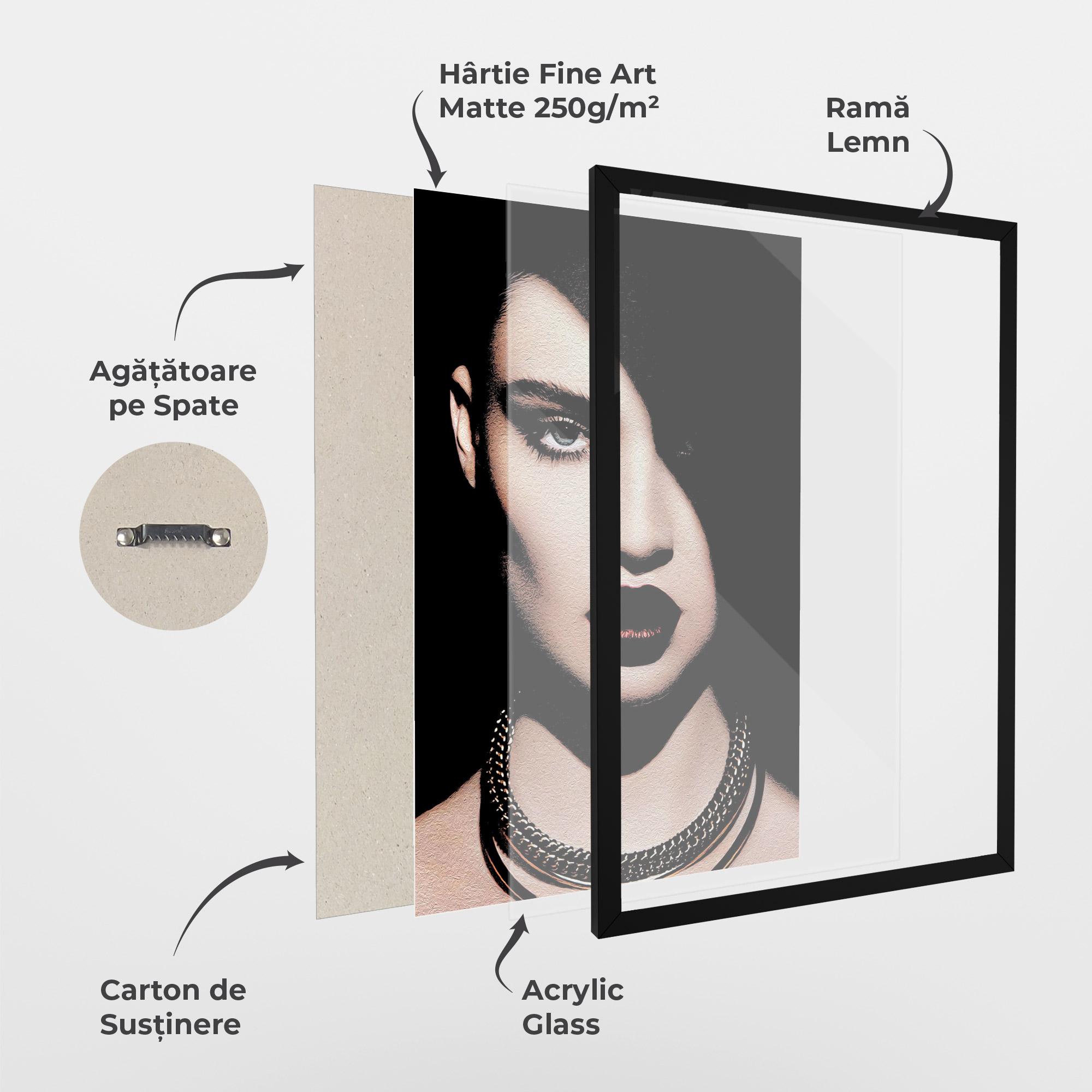 Poster Înrămat Gold Necklace mockup 1