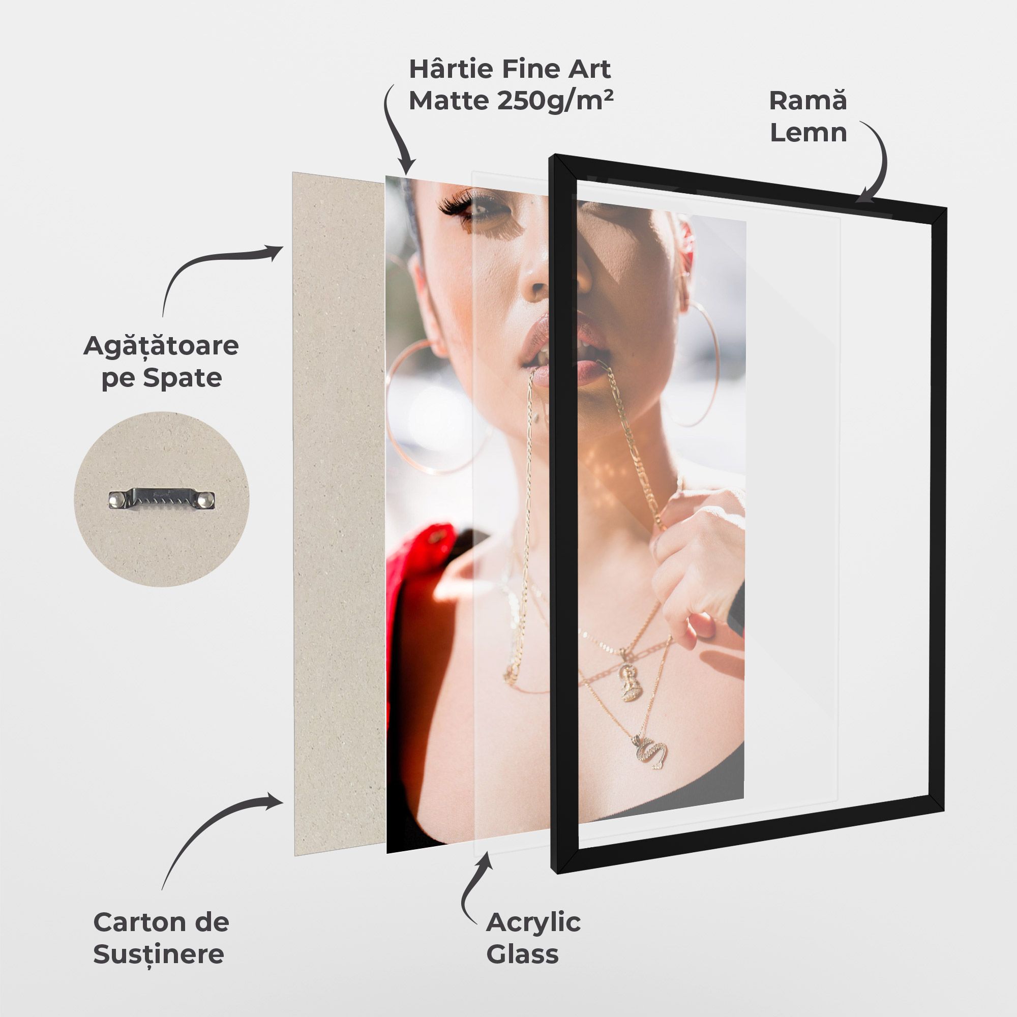 S Gold Necklace mockup 1