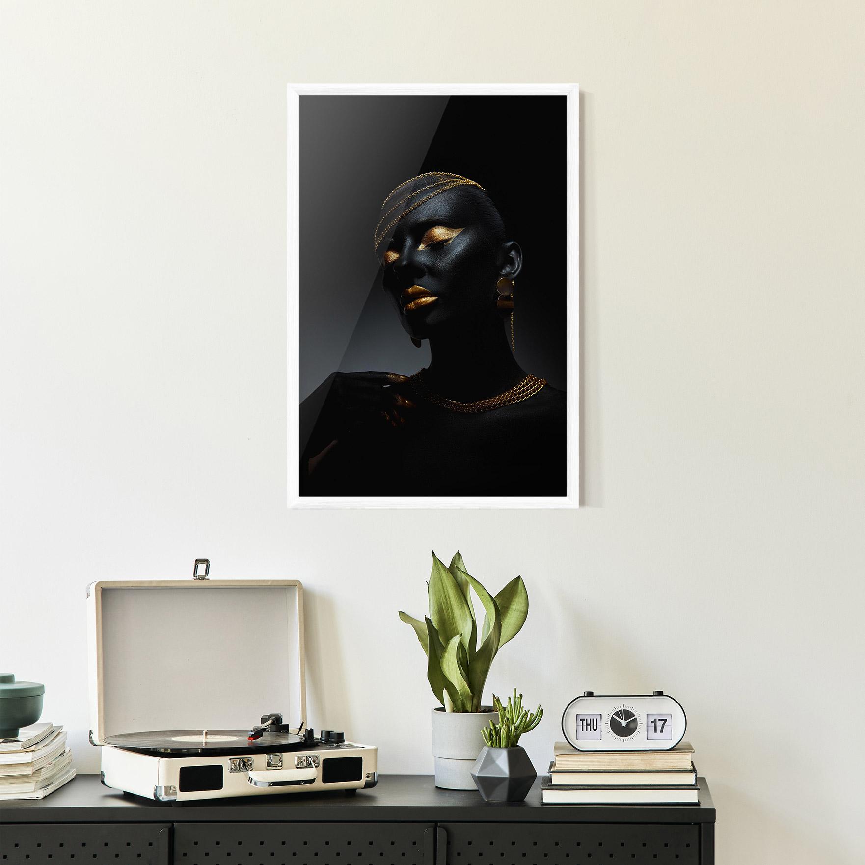 Poster Înrămat Beauty Gold mockup 2