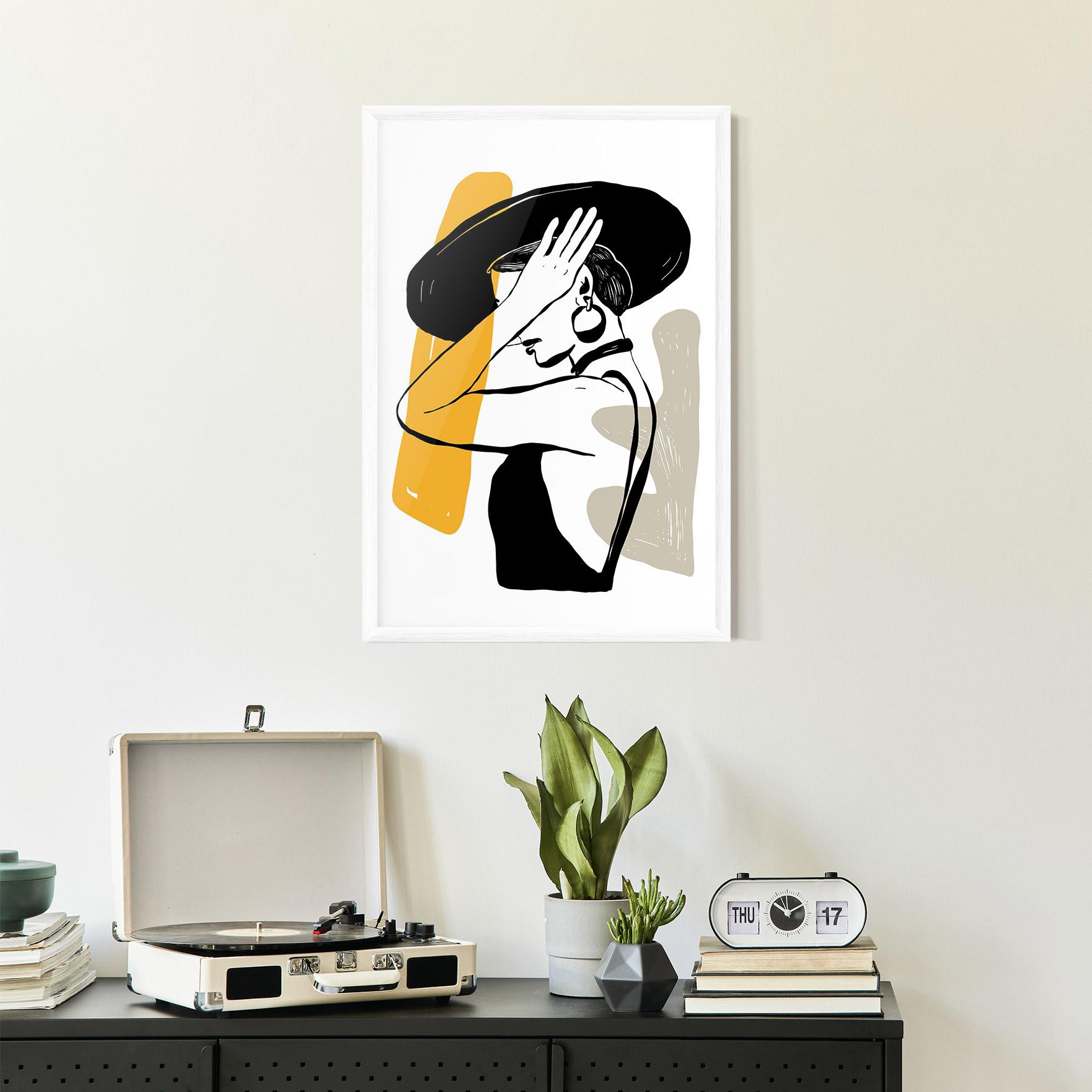 Poster Înrămat Big Earring mockup 2