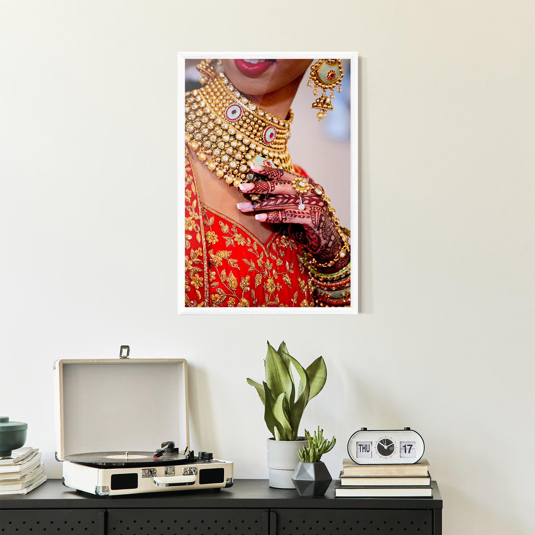 Poster Înrămat Gold Beautiful Jewelry mockup 2