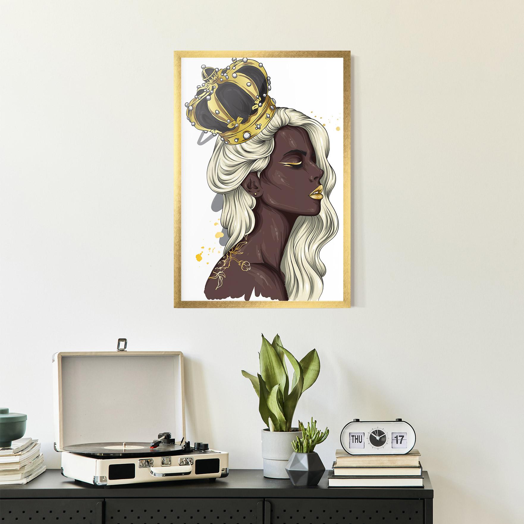 Poster Înrămat Big Black Crown mockup 2