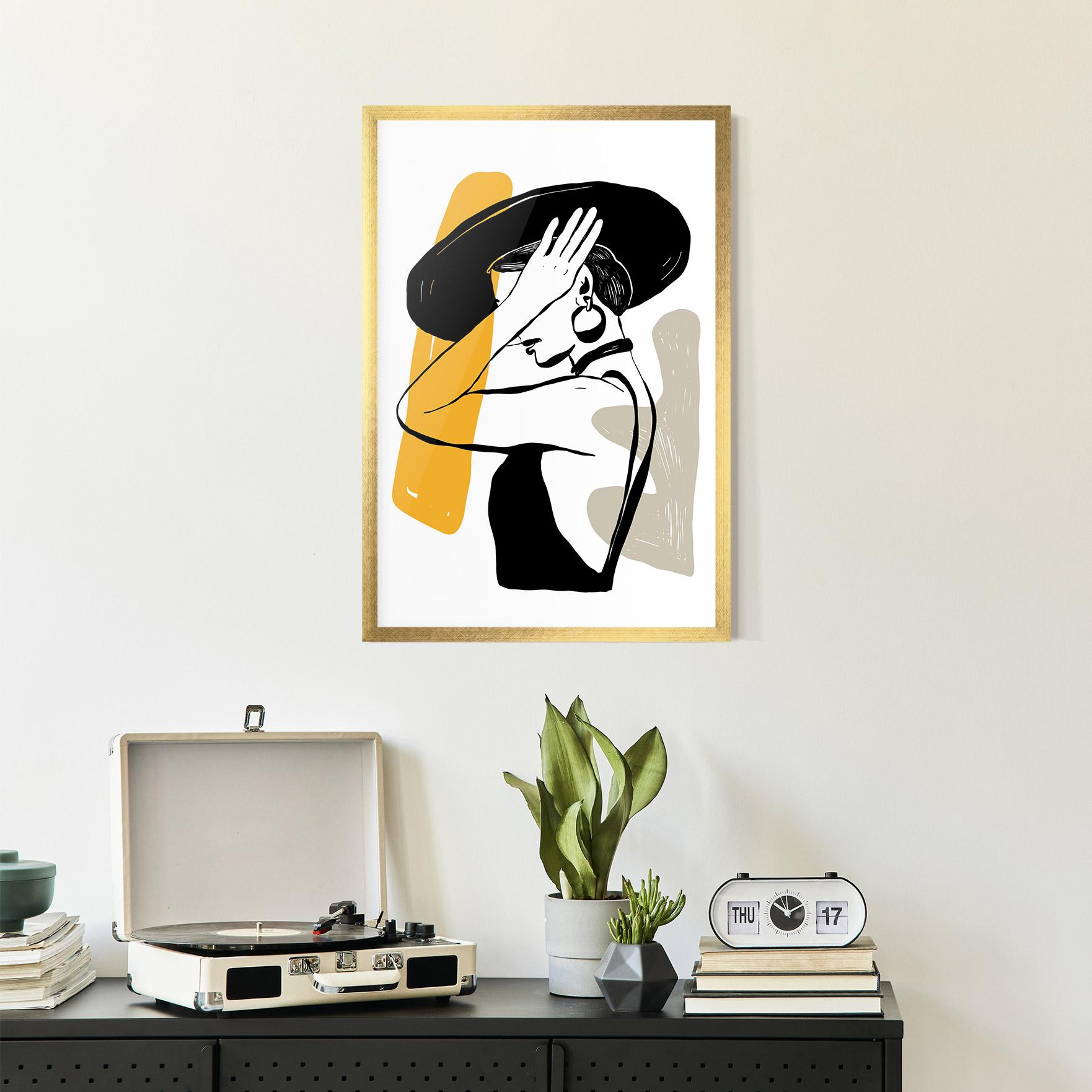 Poster Înrămat Big Earring mockup 2