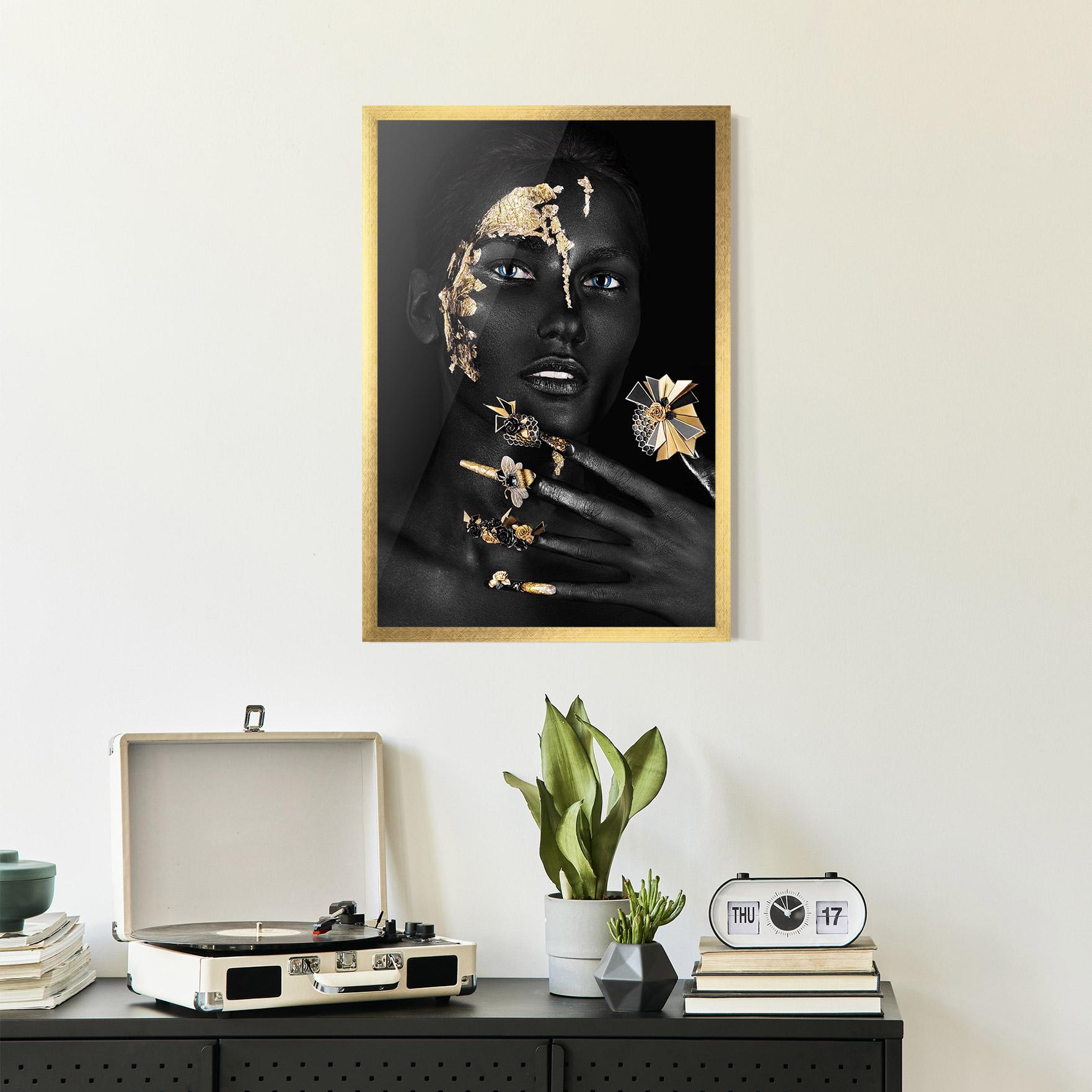 Poster Înrămat Black Art Makeup mockup 2